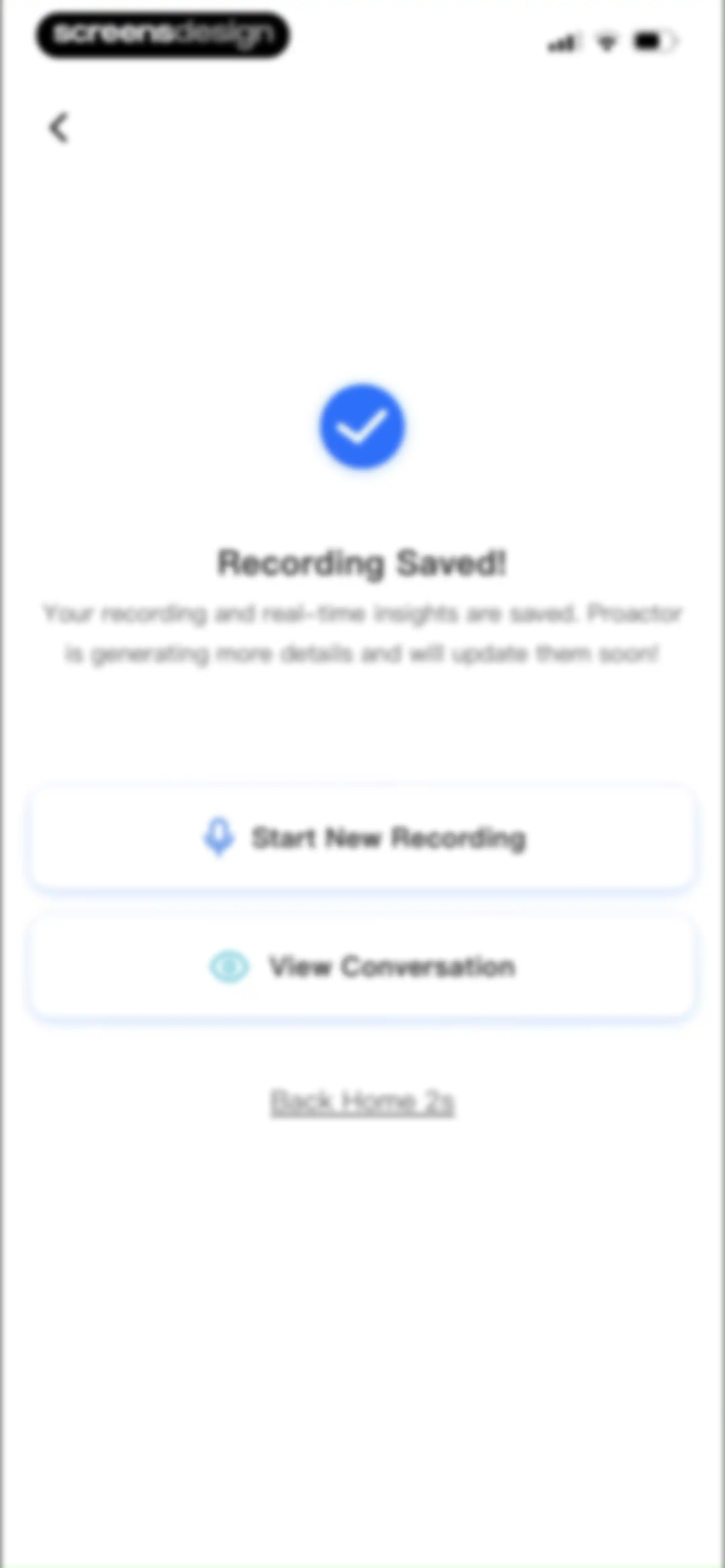 Proactor AI – Note Taking screen 35
