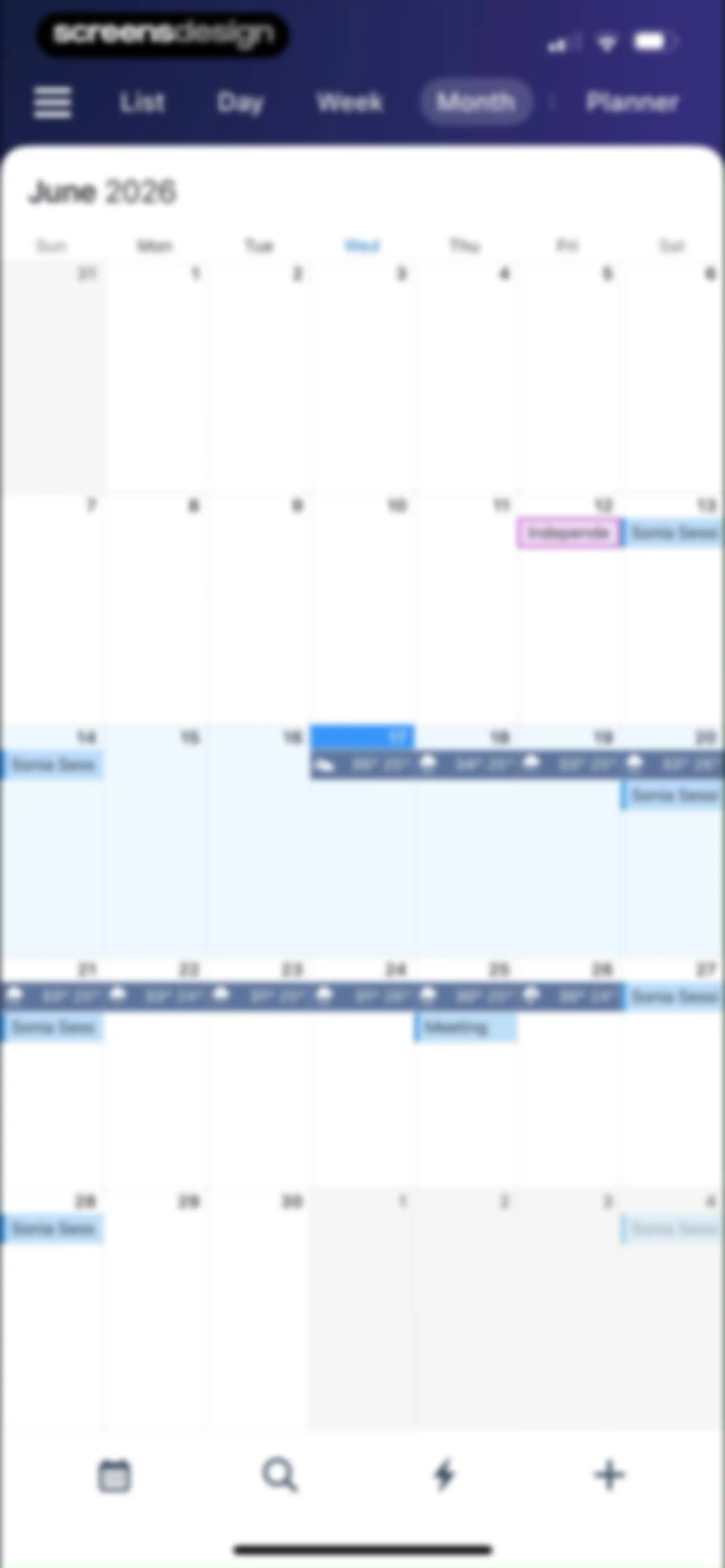 Calendars: Schedule Planner screen 17