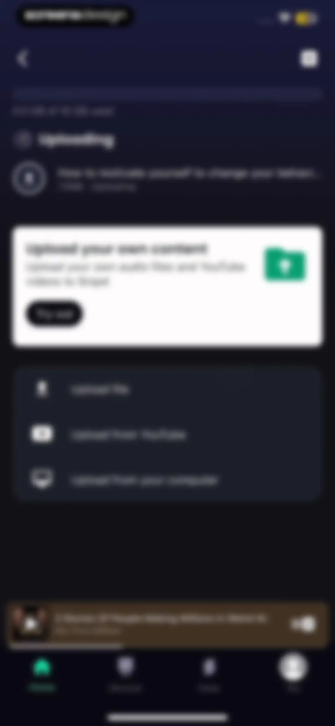 Snipd | AI Podcast Player screen 94