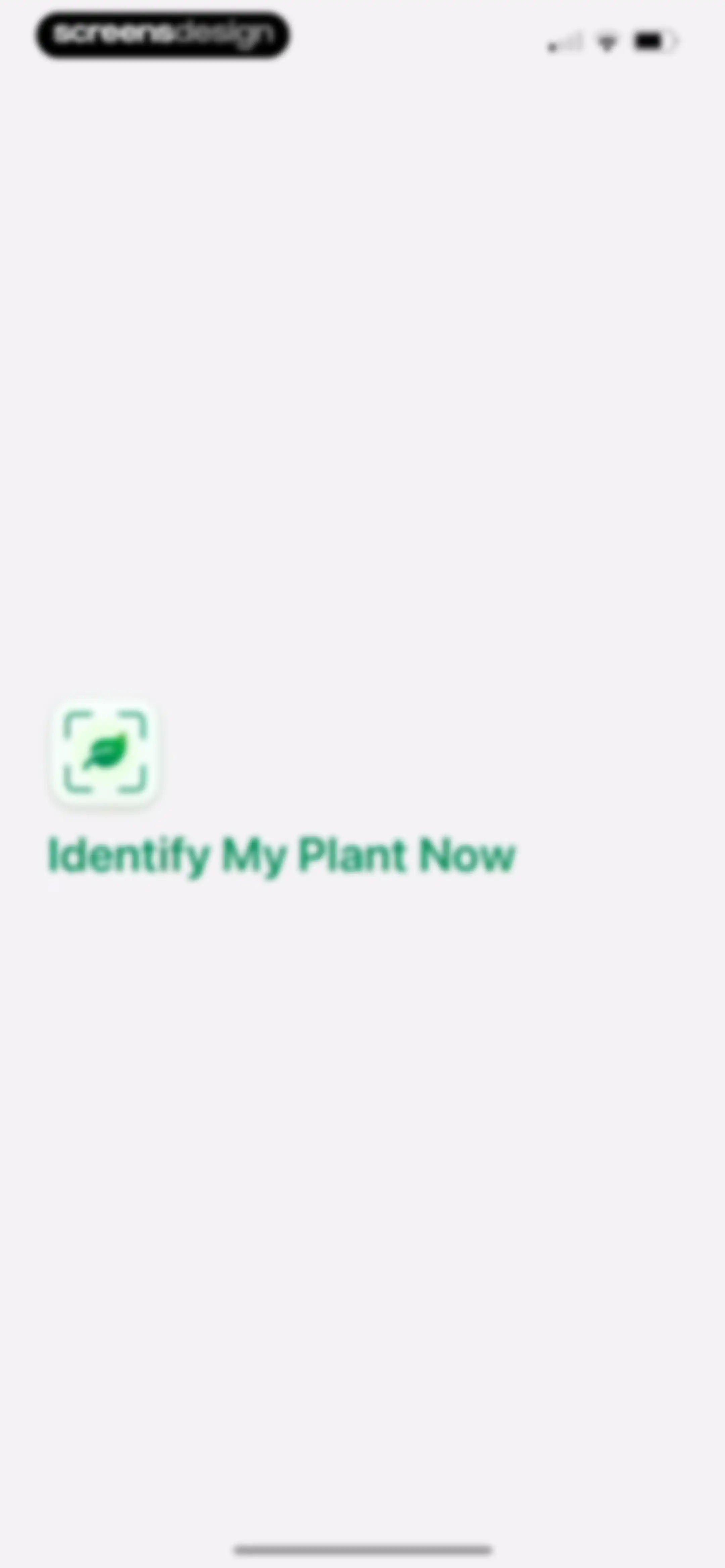 Identify My Plant Now screen 1