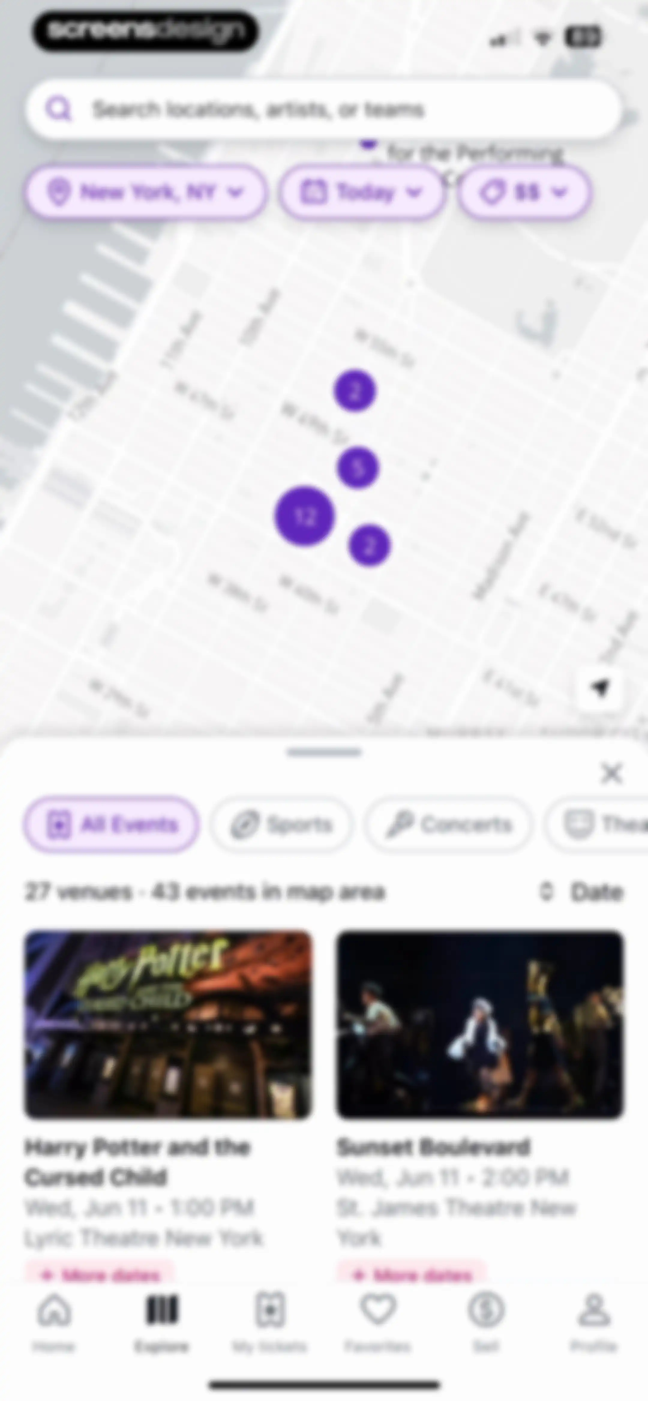 StubHub: Event Tickets screen 66