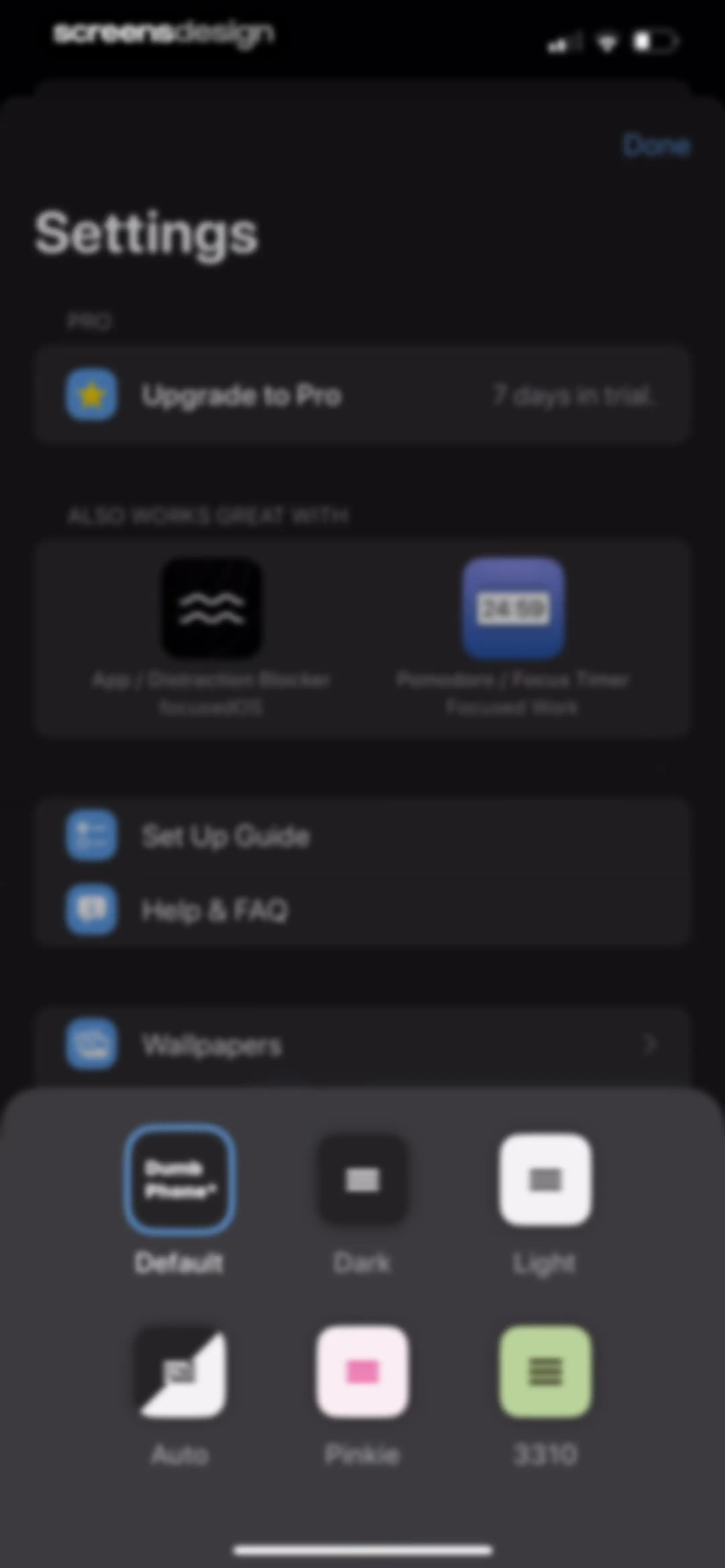 Dumb Phone (dp) screen 101