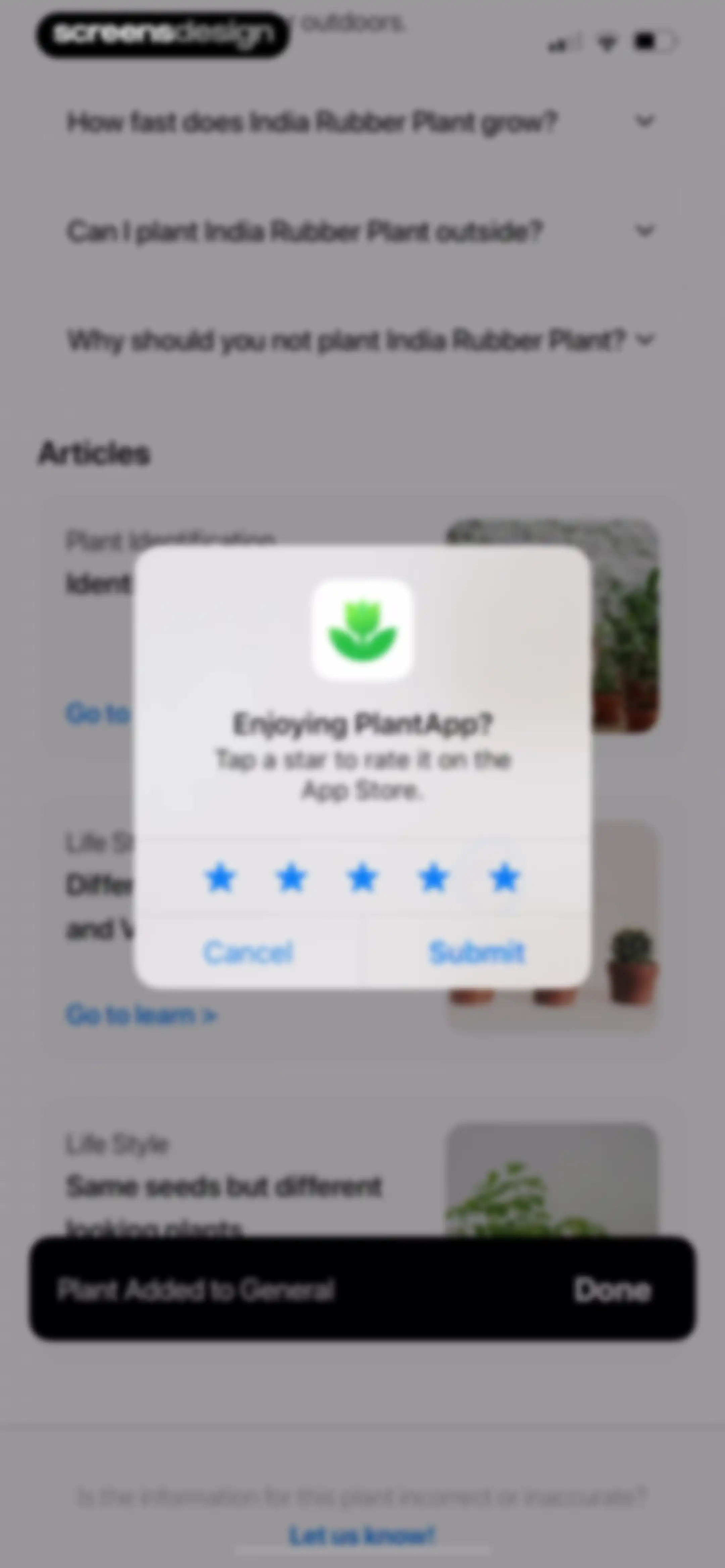 Plant App: Plant Identifier screen 60