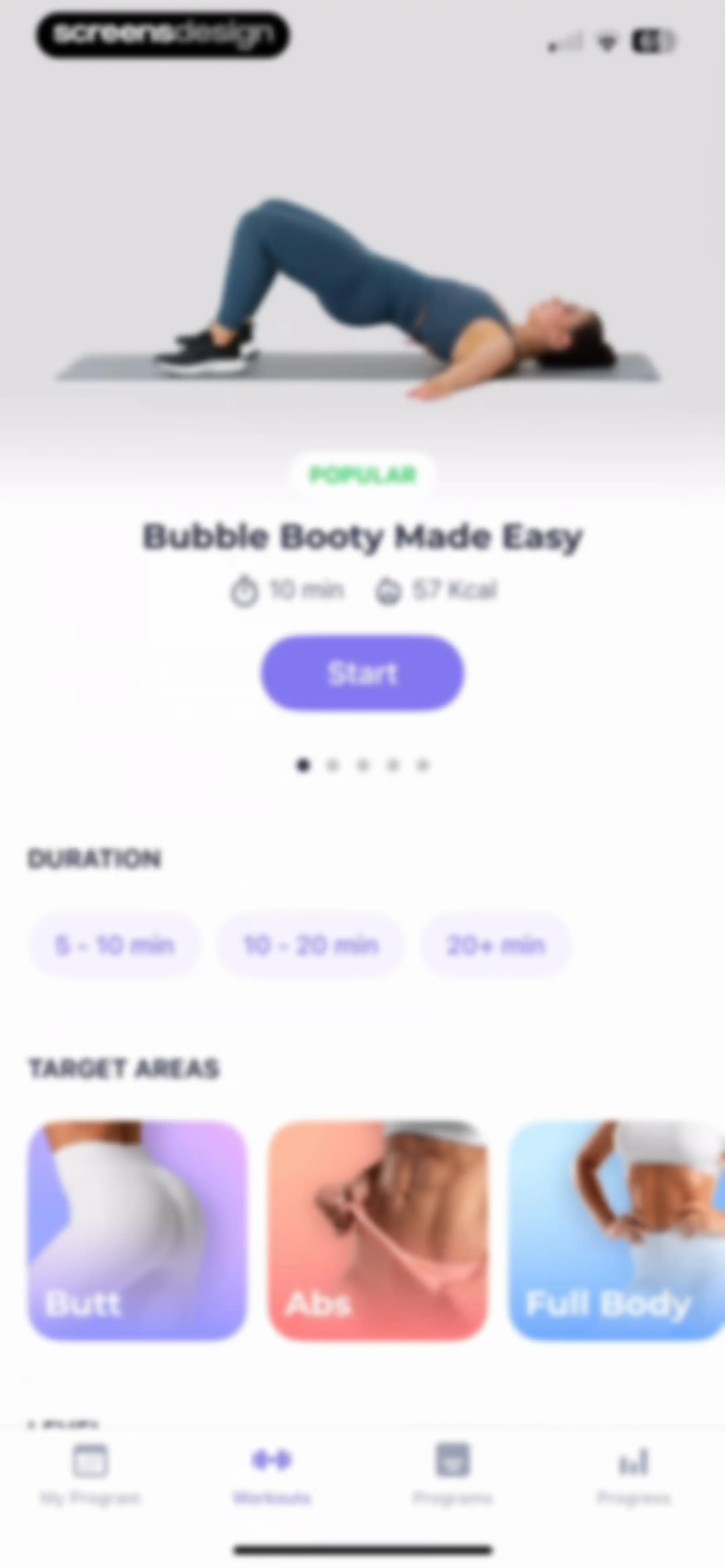 FitMe - Lazy Workout at Home screen 82