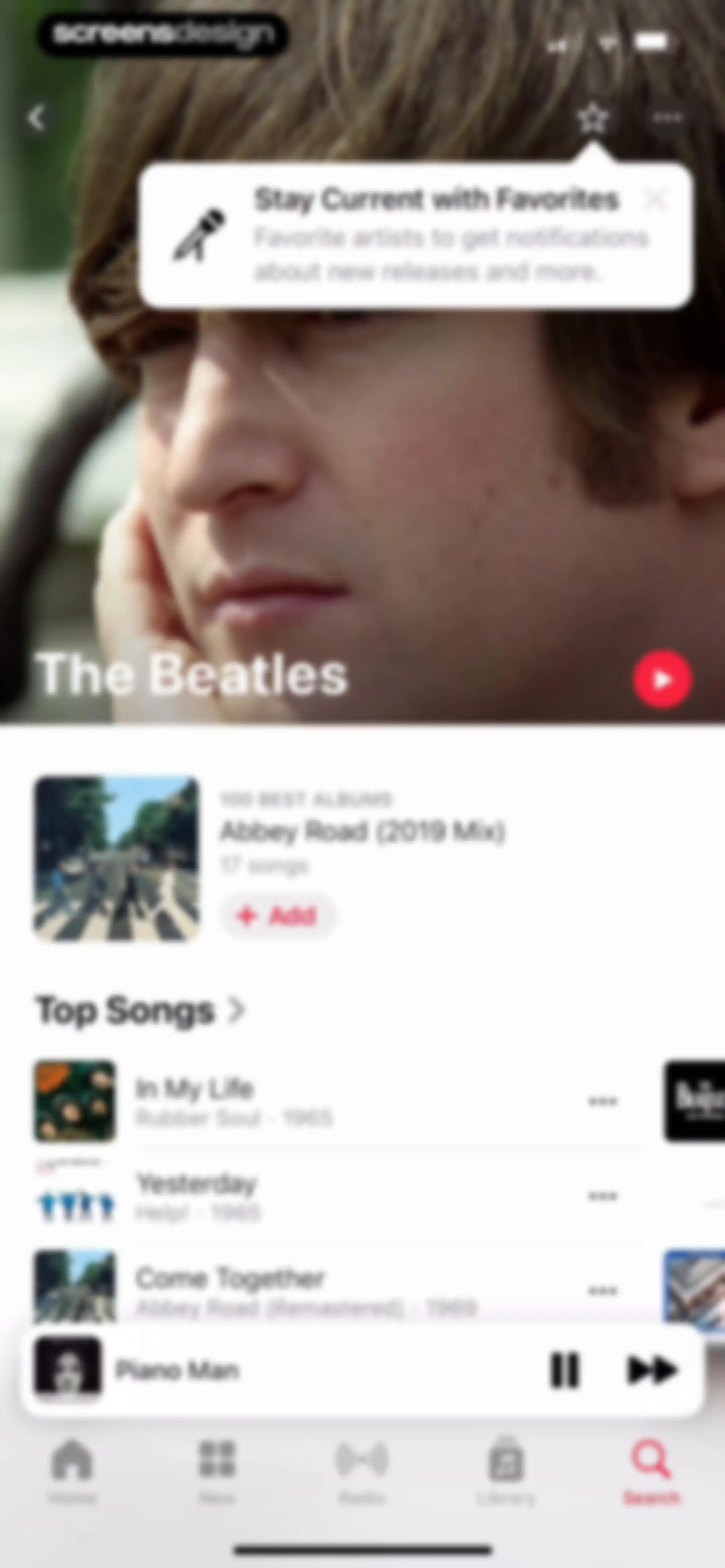 Apple Music screen 142