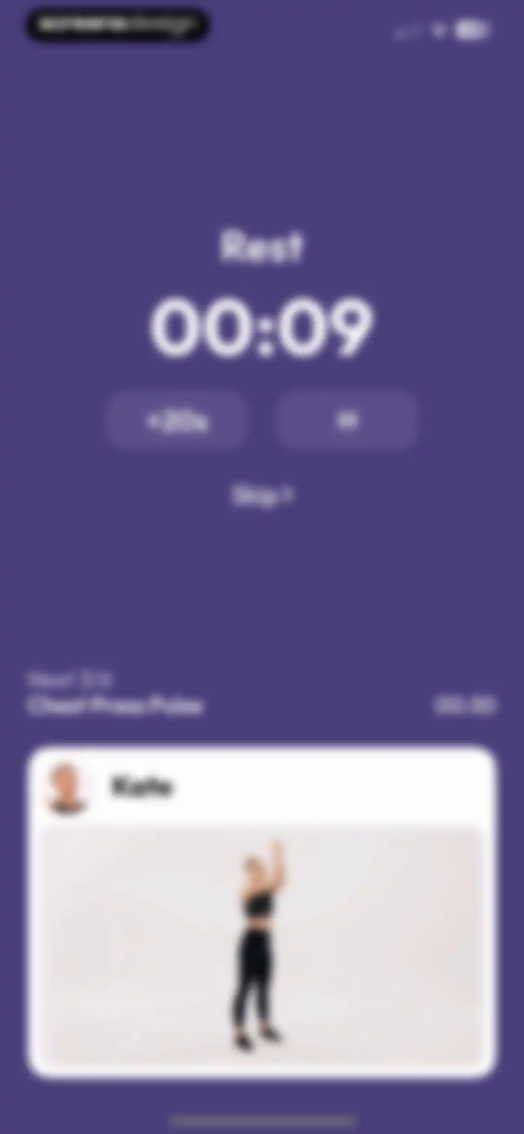 Workout for Women: Fit at Home screen 96
