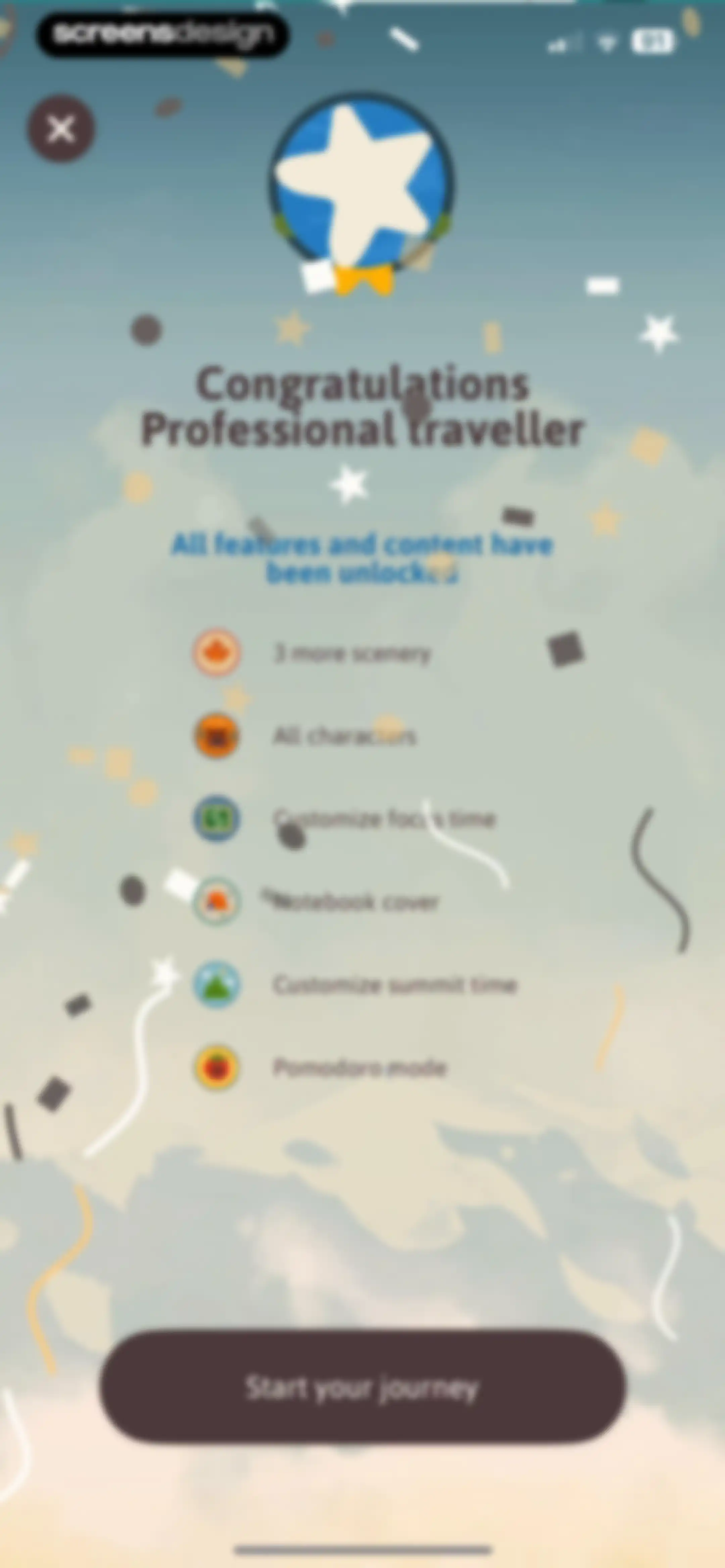 Focus Traveller - Flow Timer screen 18