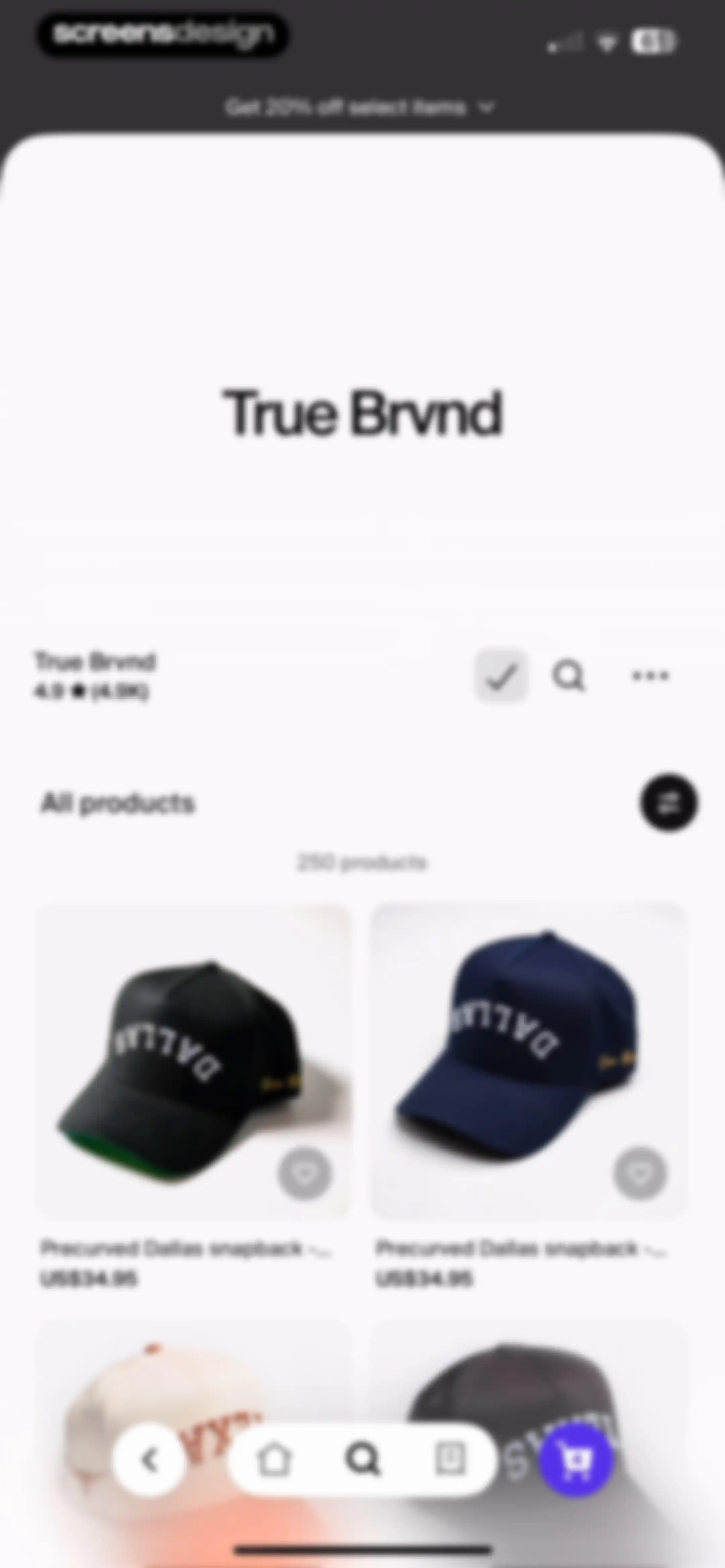 Shop: All your favorite brands screen 121