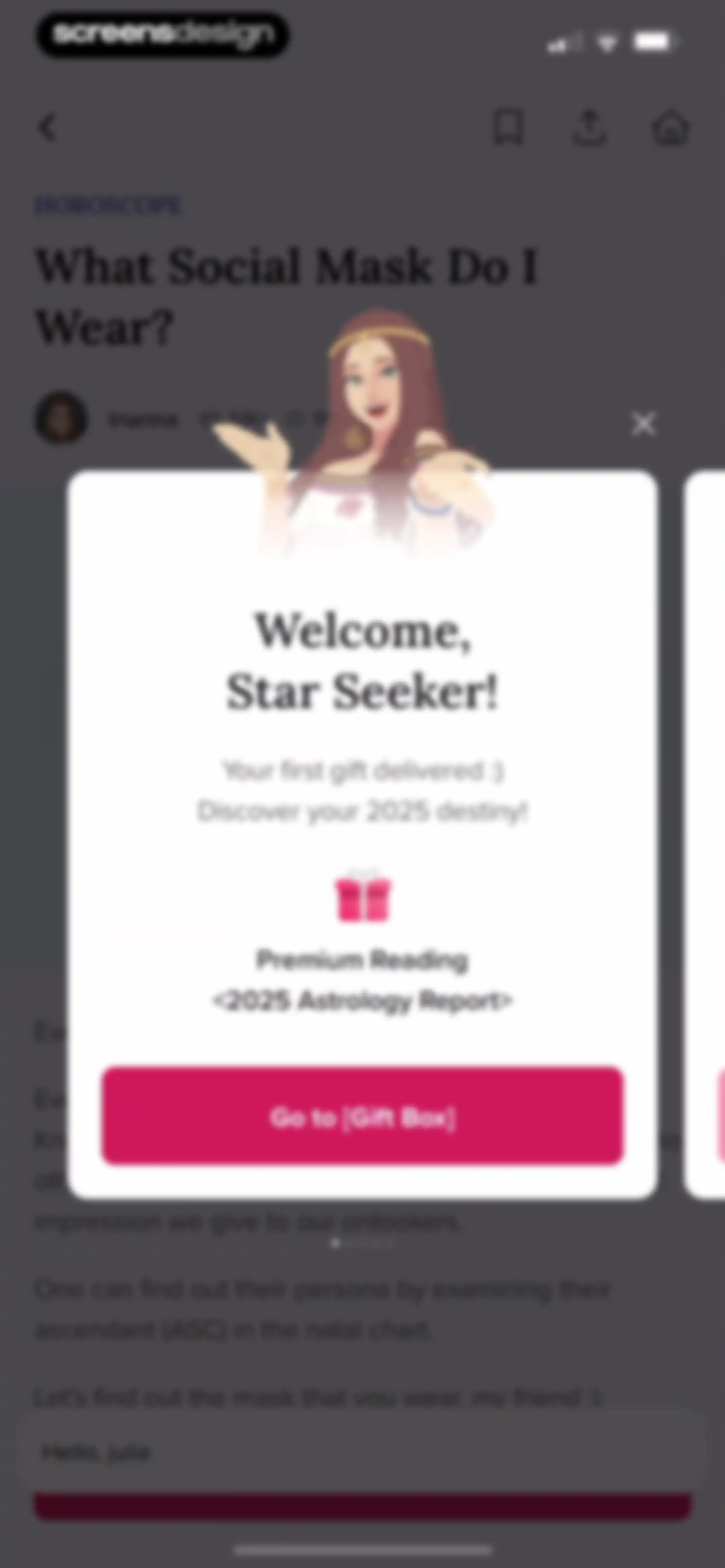 FORCETELLER: Daily Horoscope screen 24