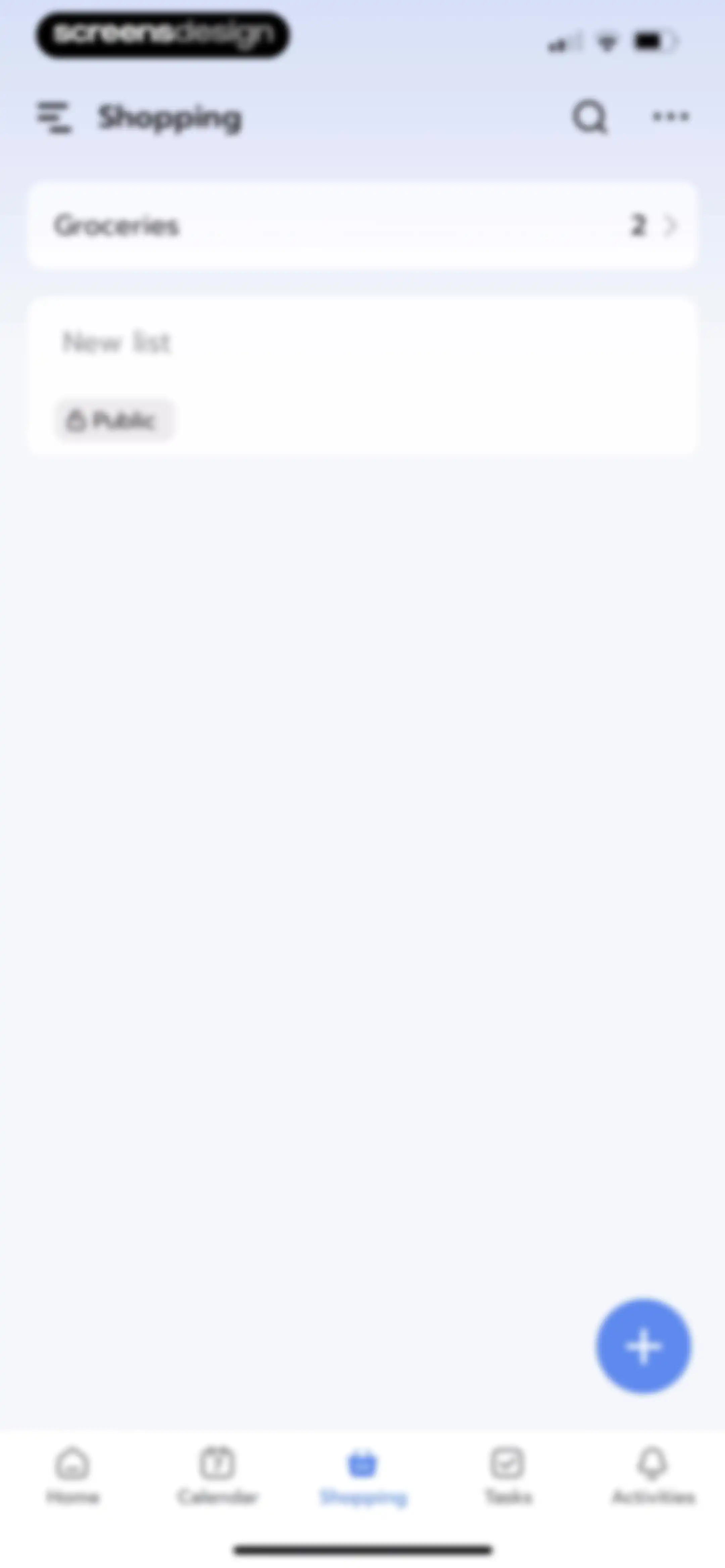 Shared Family Calendar: FamCal screen 64