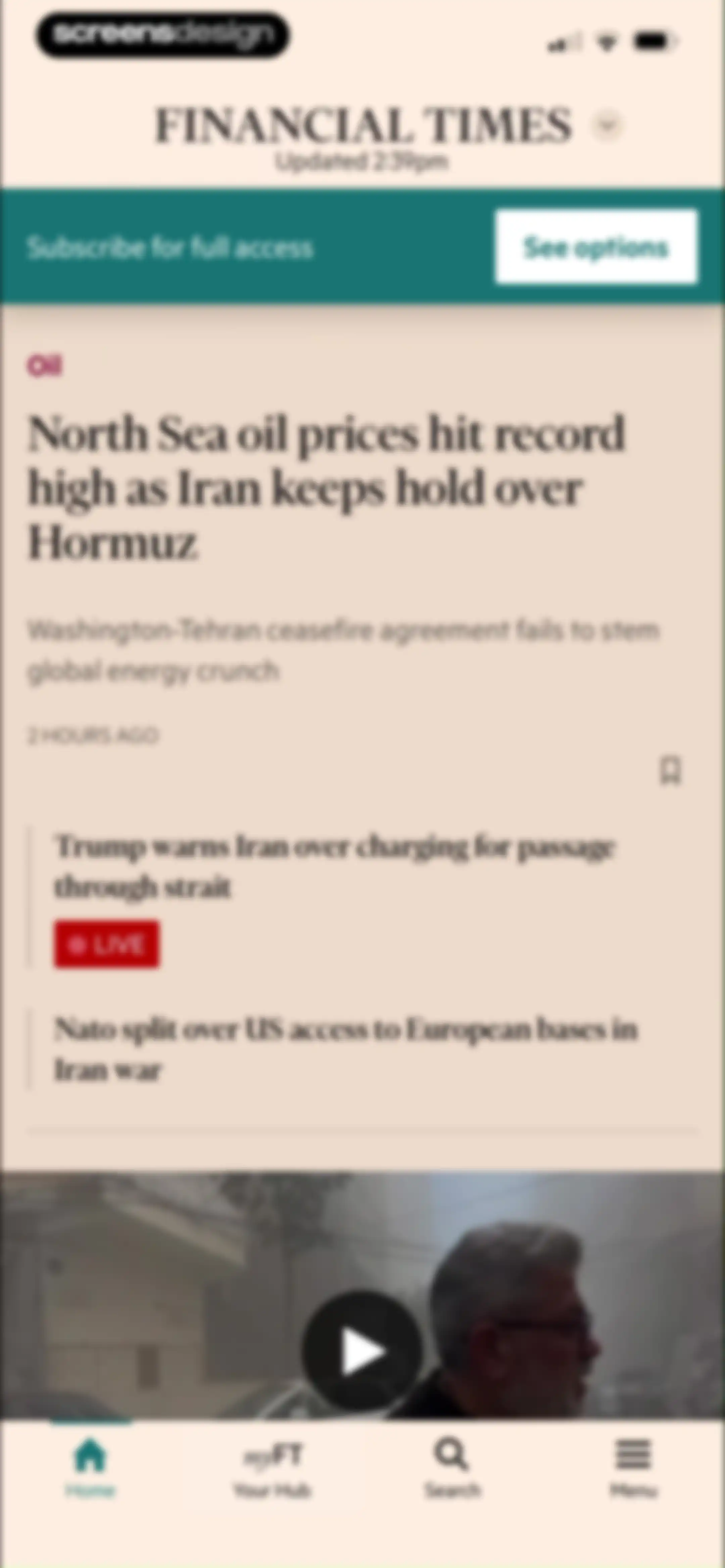 Financial Times: Business News screen 18