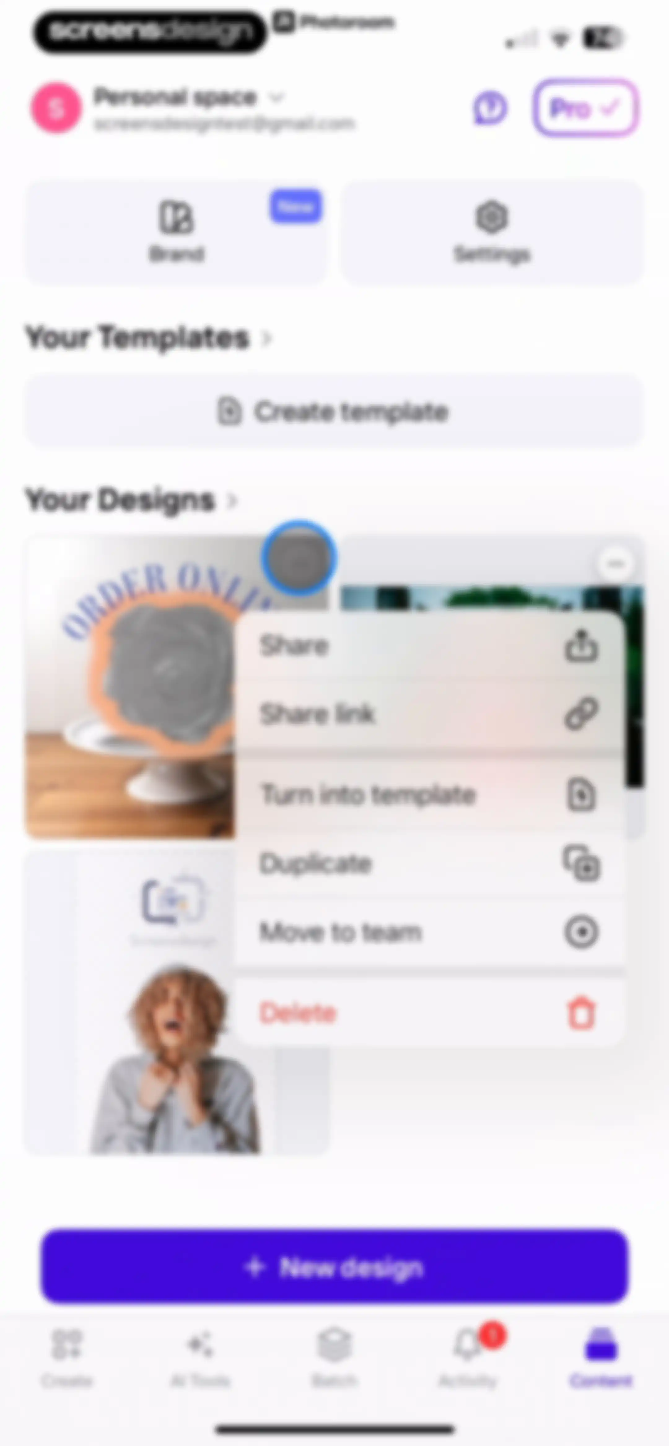 Photoroom: AI Photo Editor screen 115