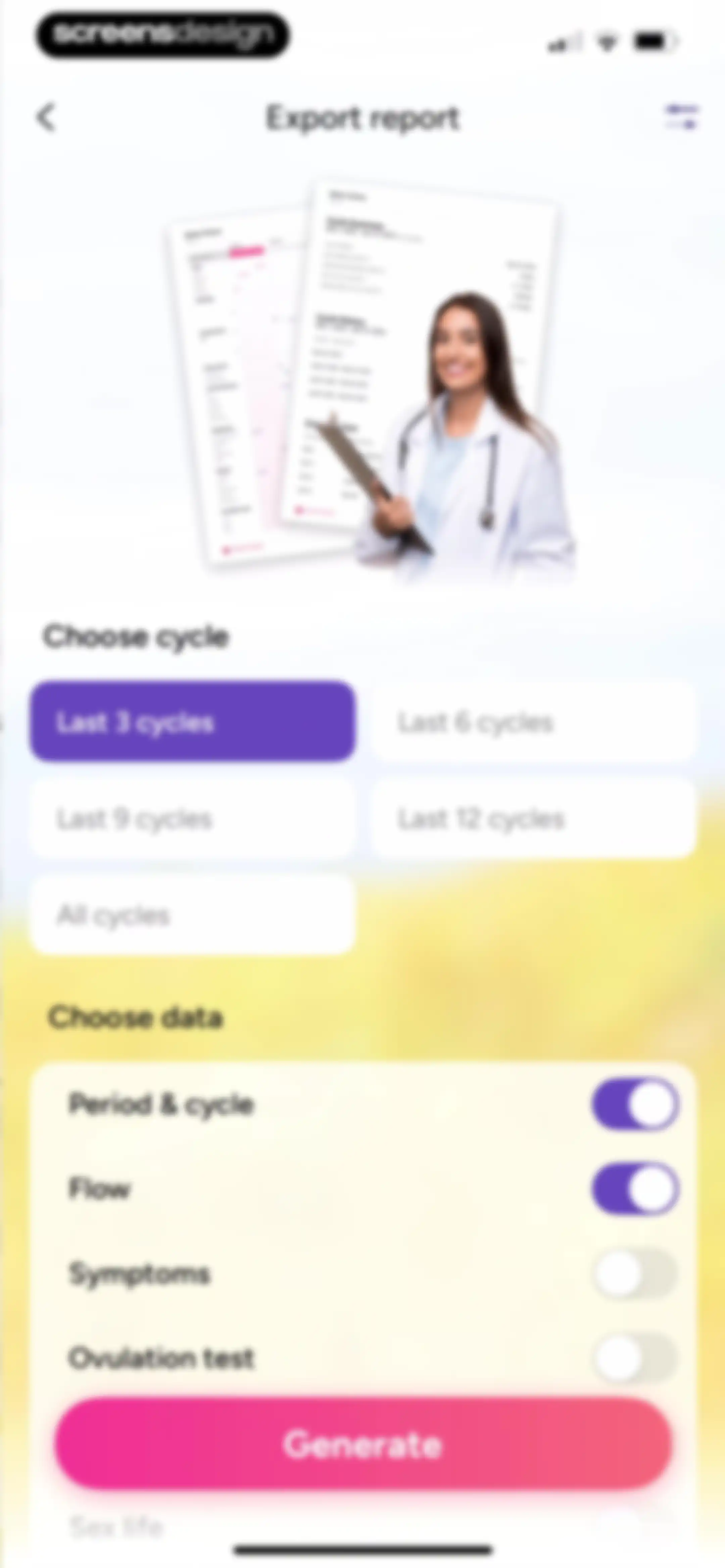 Period Tracker Period Calendar screen 54