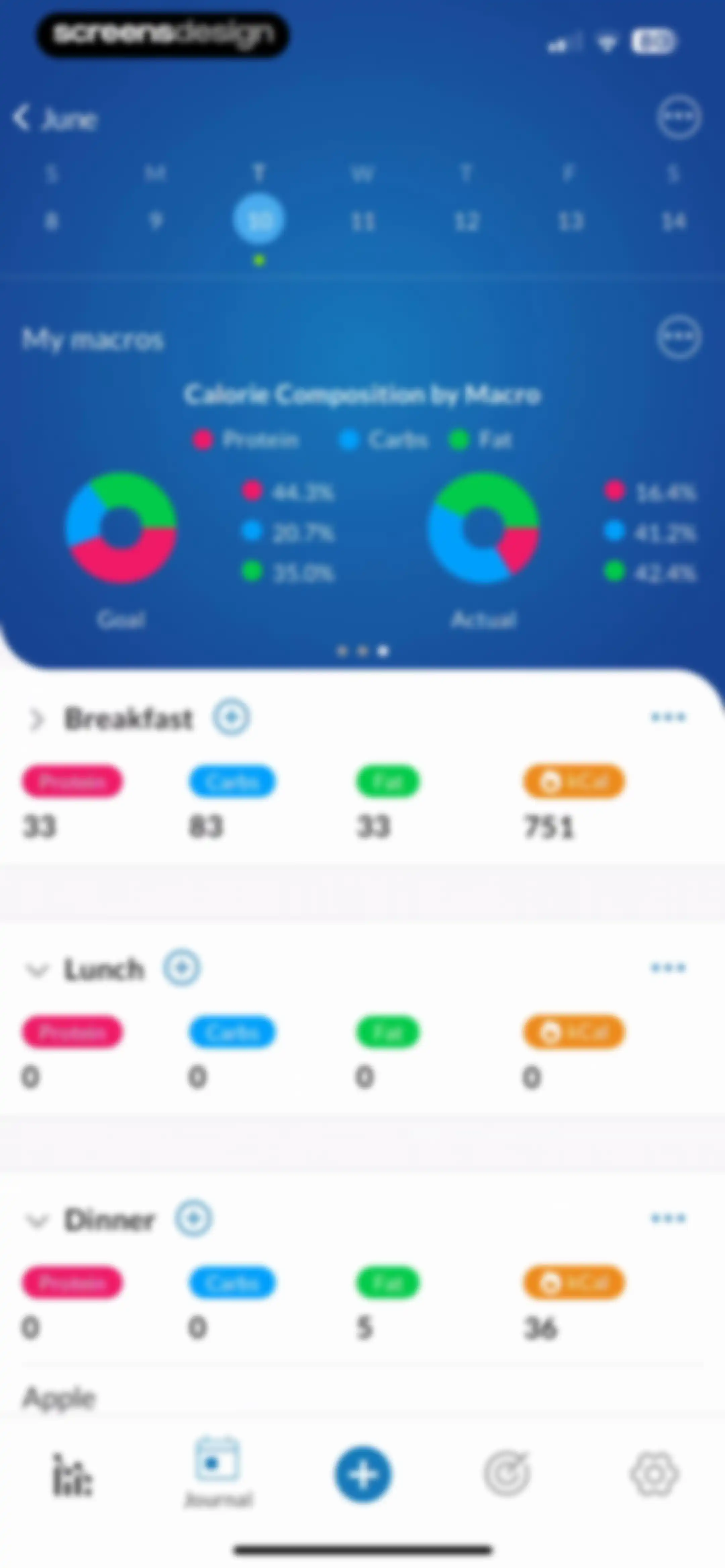 MacrosFirst - Macro Tracker screen 87