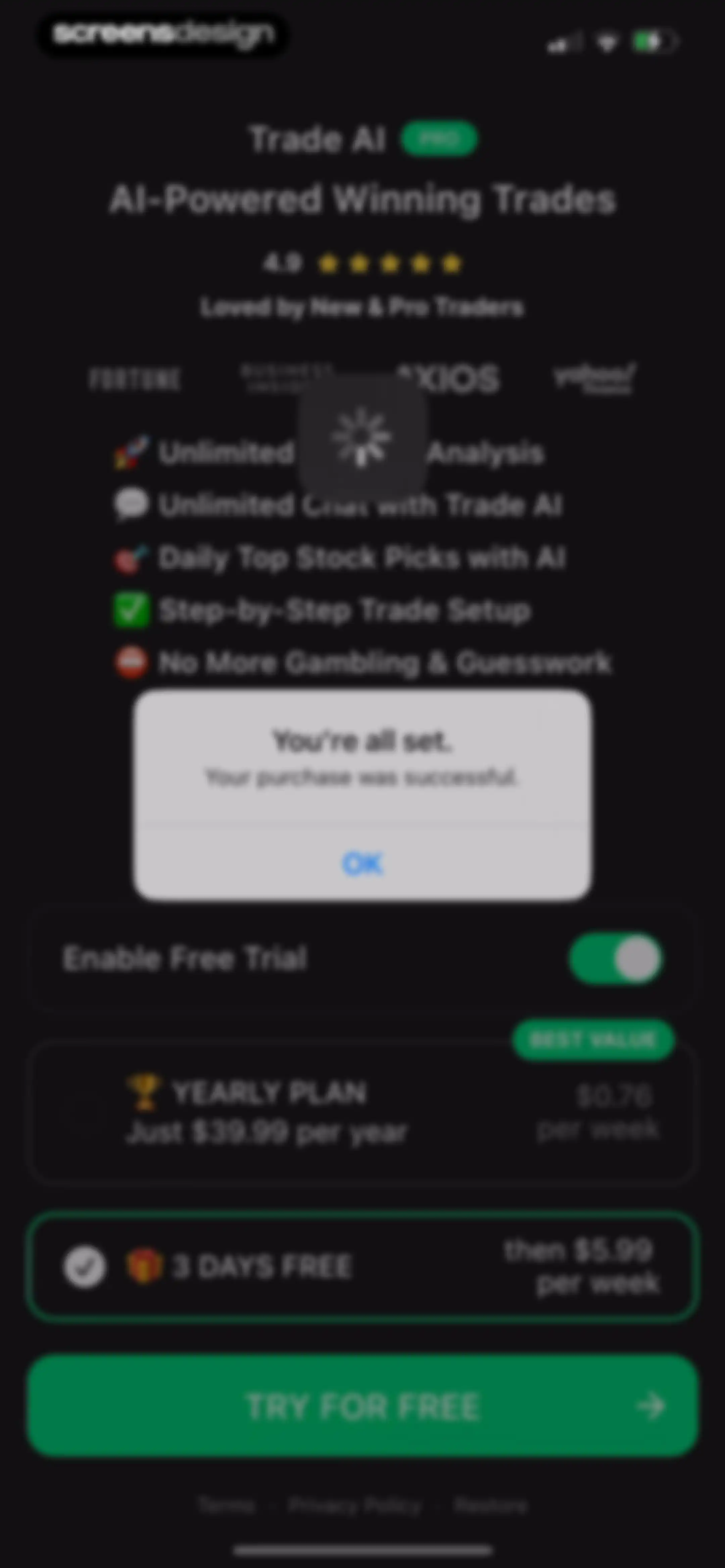 Trade AI: Chart AI Analysis screen 19