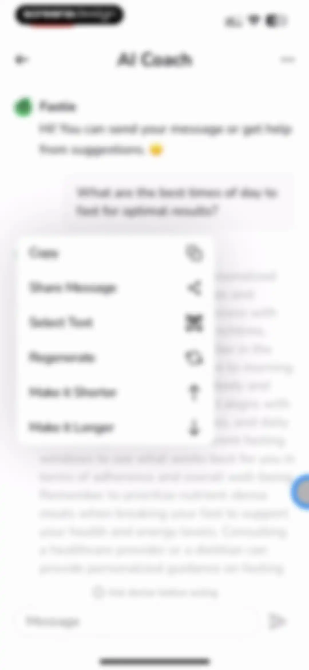 Fastie: Calorie & Food Tracker screen 83