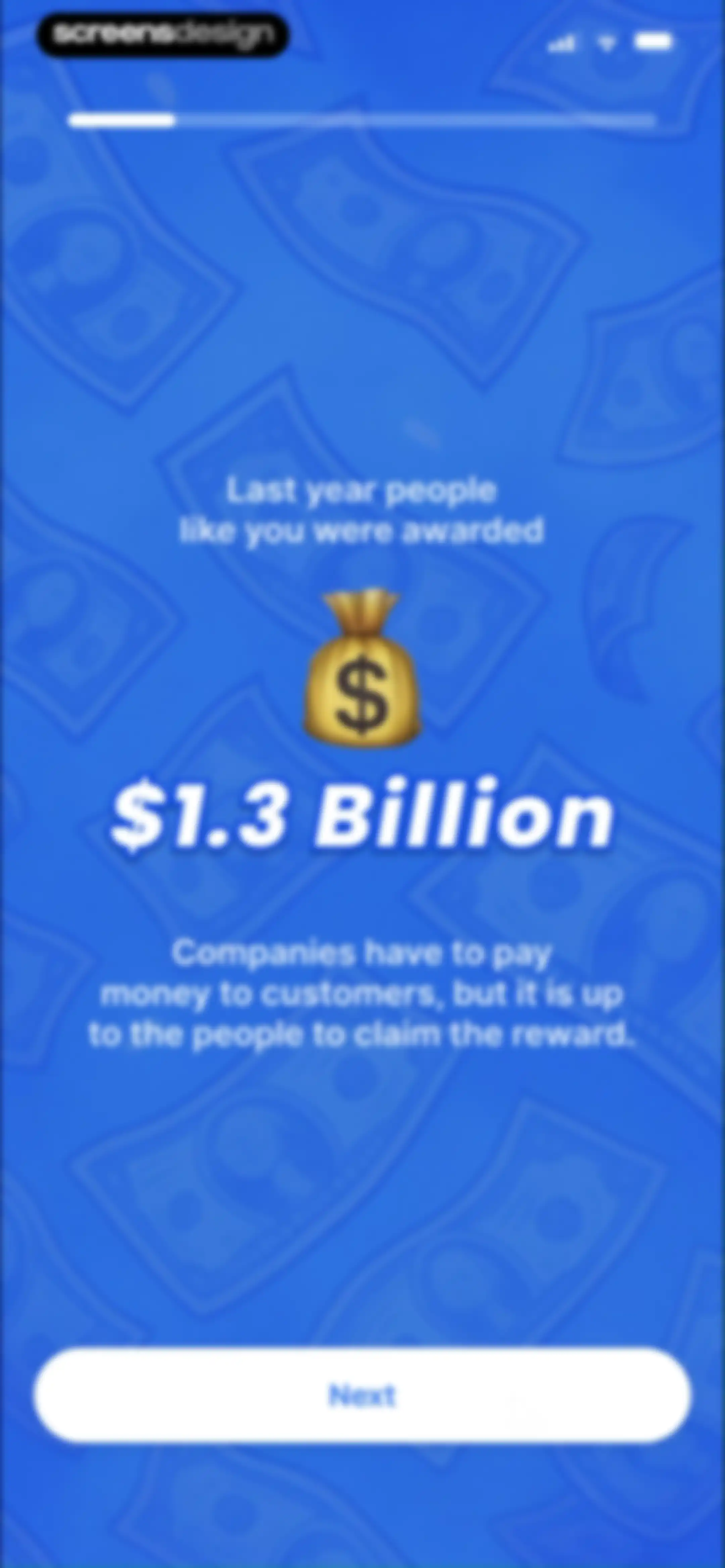 Payout: Claim Class Actions screen 5