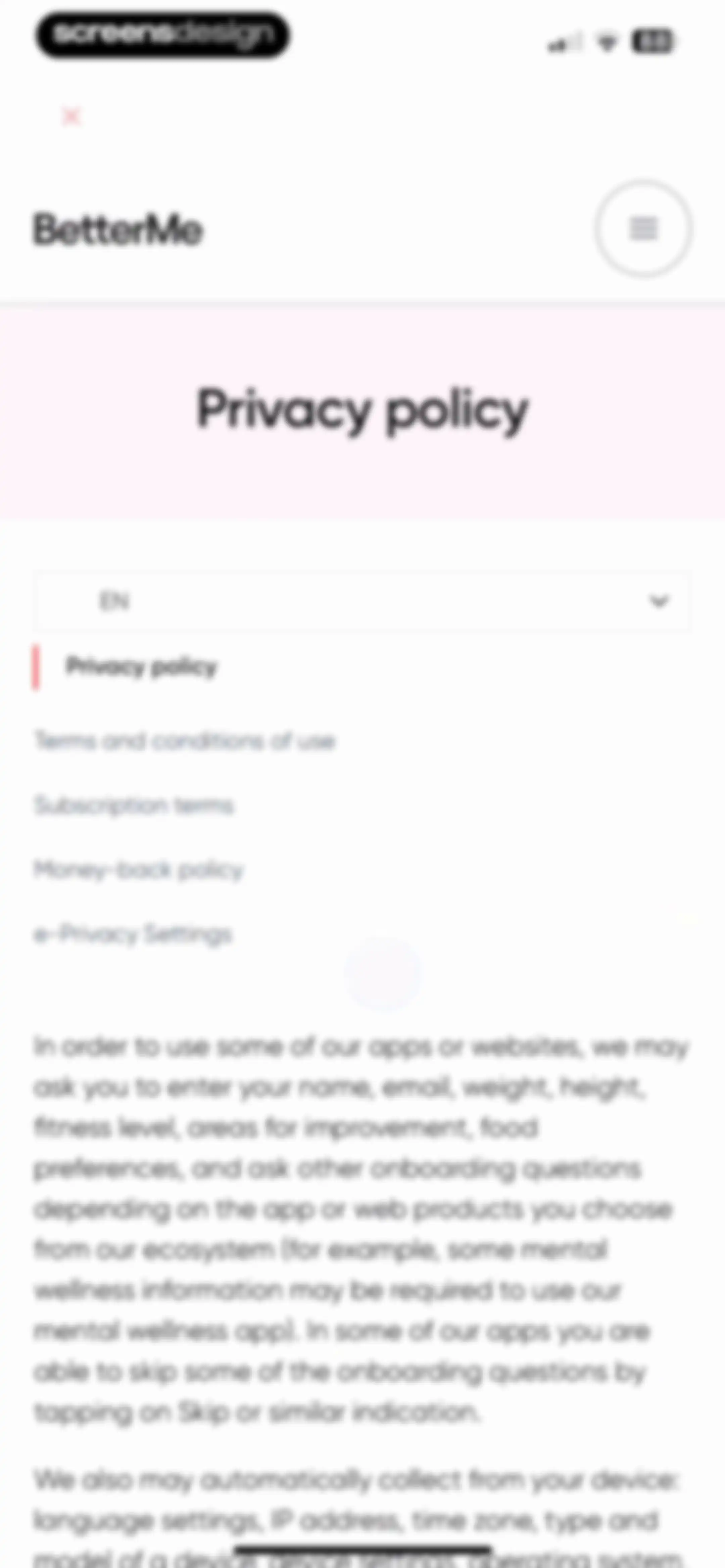 BetterMe: Health Coaching screen 209