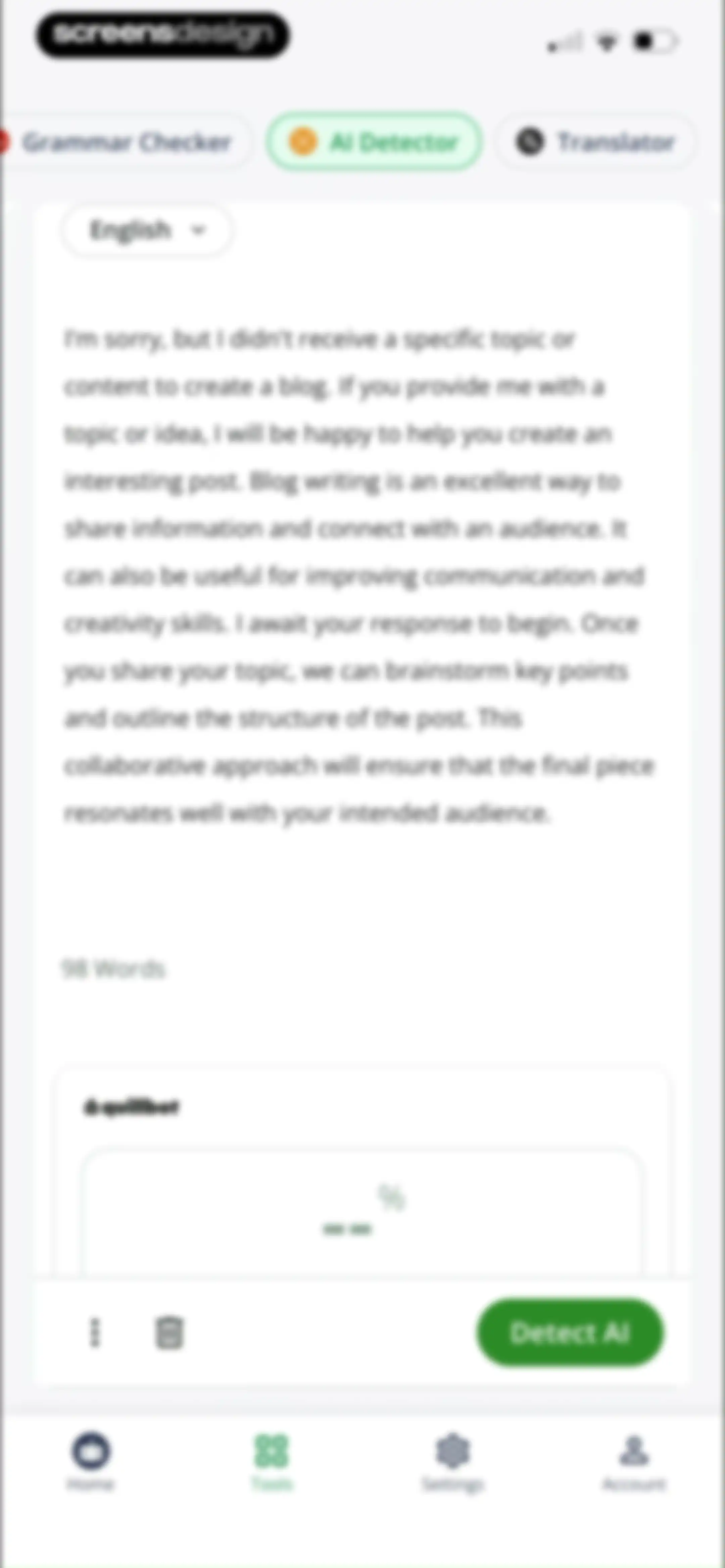 Quillbot-AI Writing & Keyboard screen 85