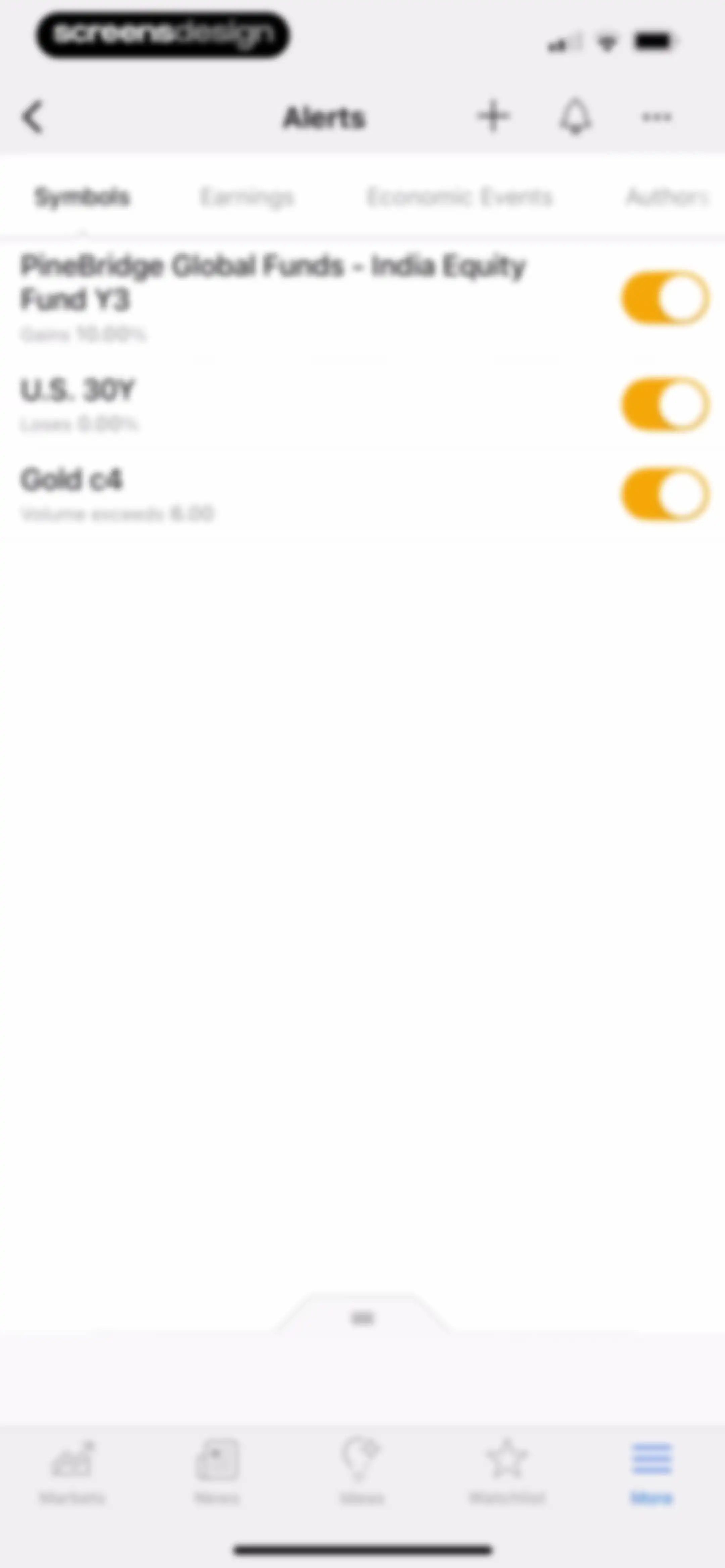 Investing.com: Stock Market screen 138