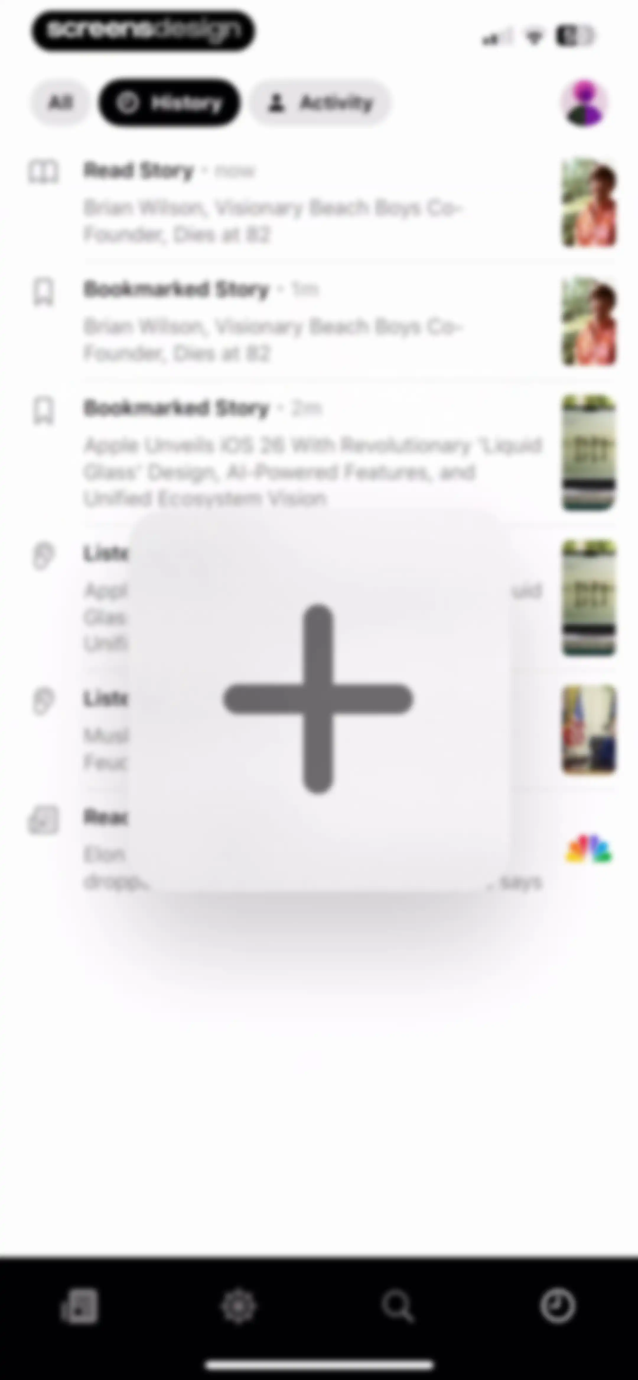 Particle: Personalized News screen 117