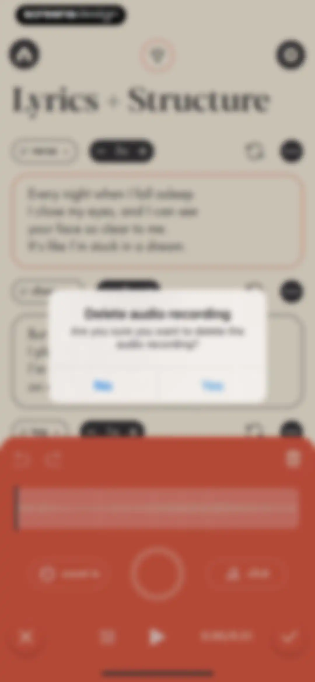 Demo: Songwriting Studio screen 73
