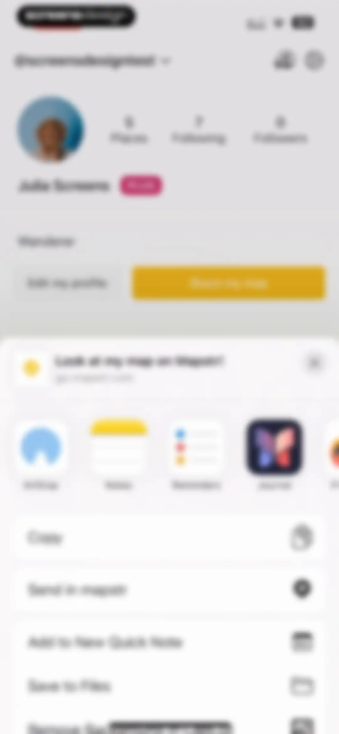 Mapstr – Save & Follow Places screen 132
