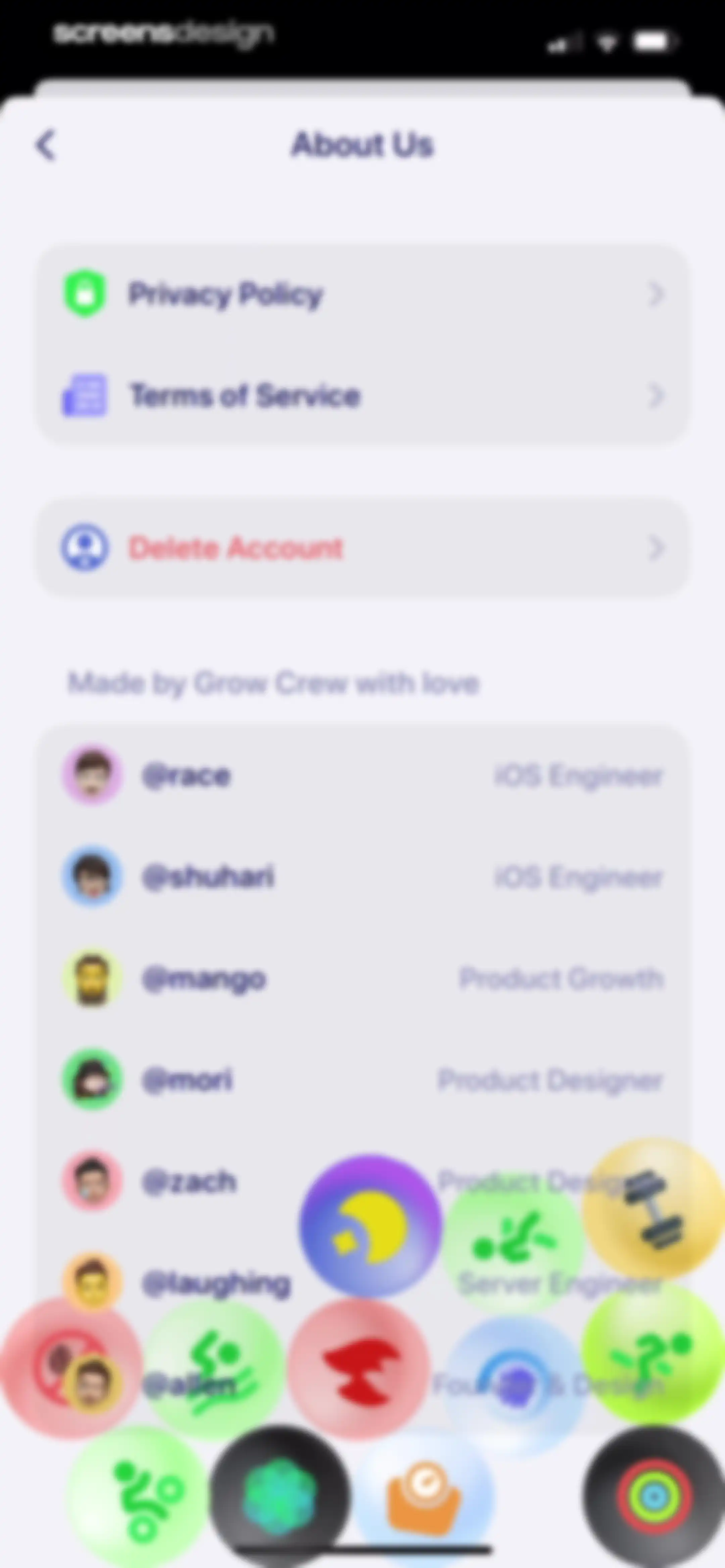 Grow: Health & Fitness screen 165
