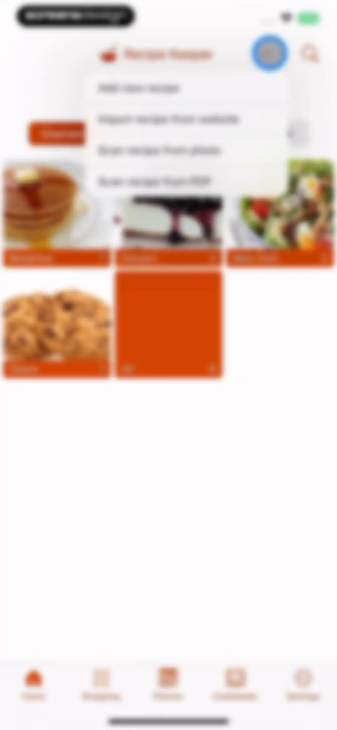 Recipe Keeper screen 7