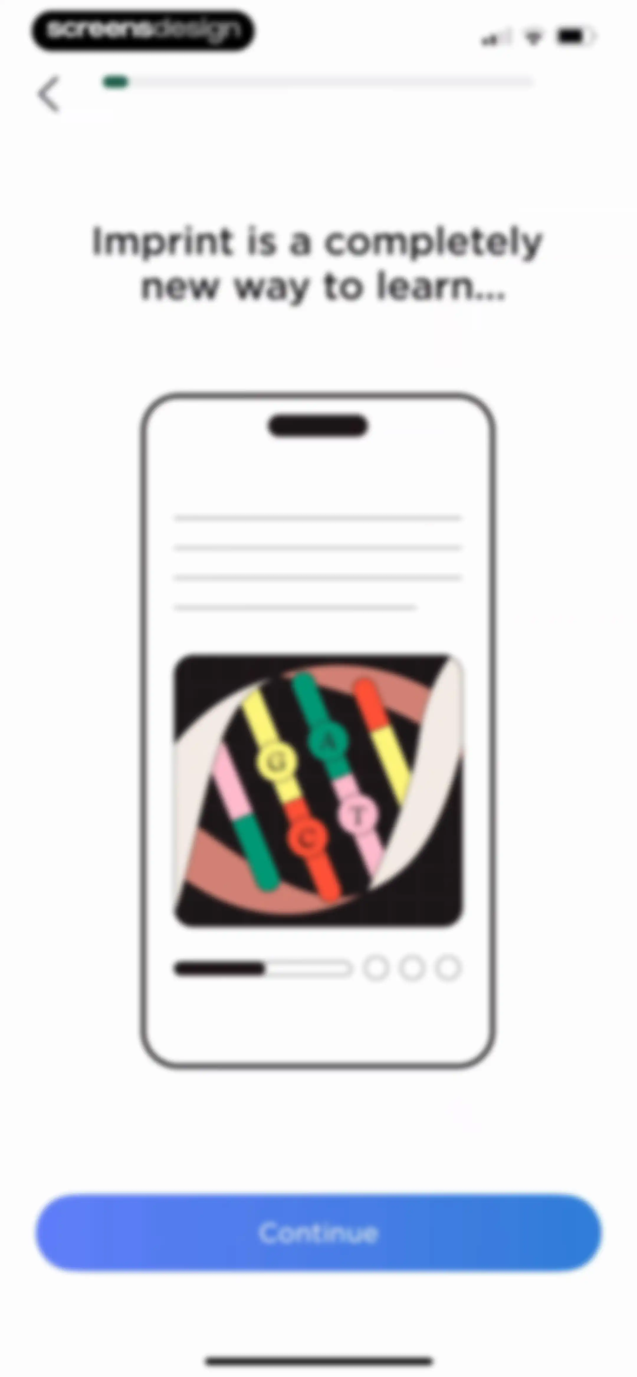 Imprint: Visual Micro Learning screen 4