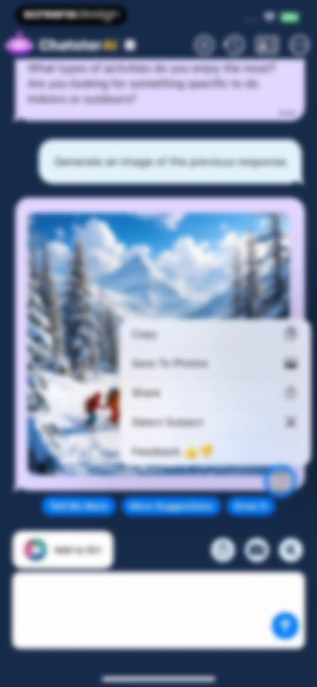 AI Assistant: Images & Writing screen 17