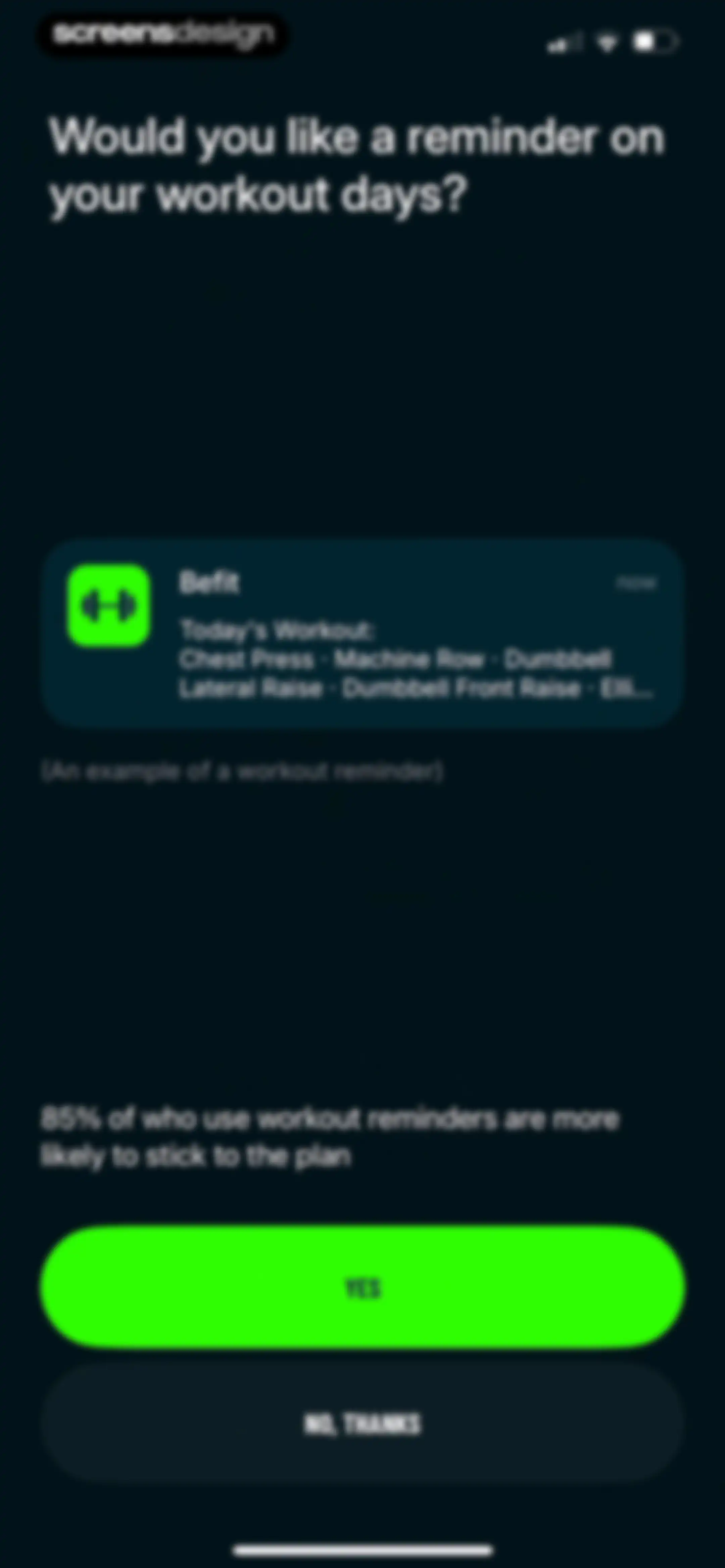 Befit: Gym & Home Workout Plan screen 25