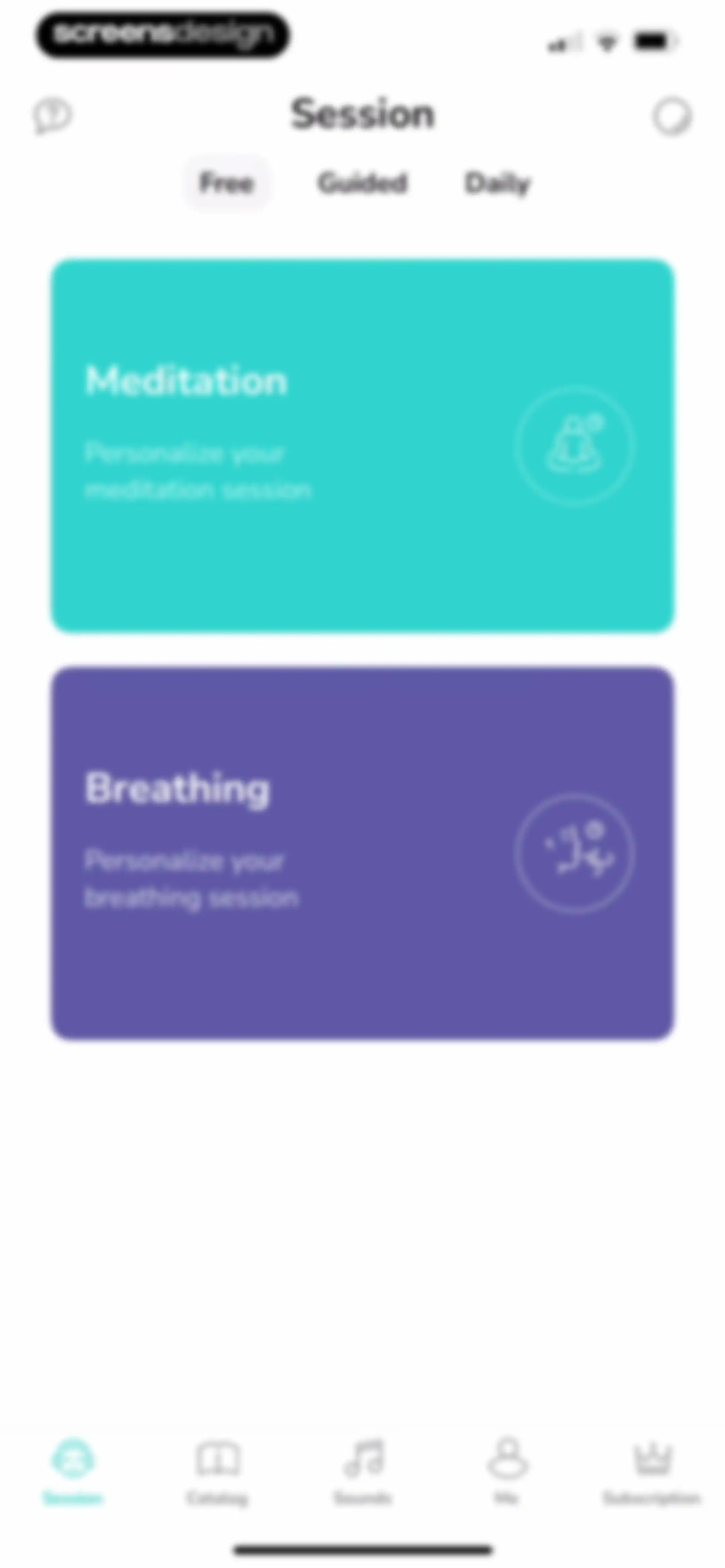 Petit BamBou: Mindfulness screen 21