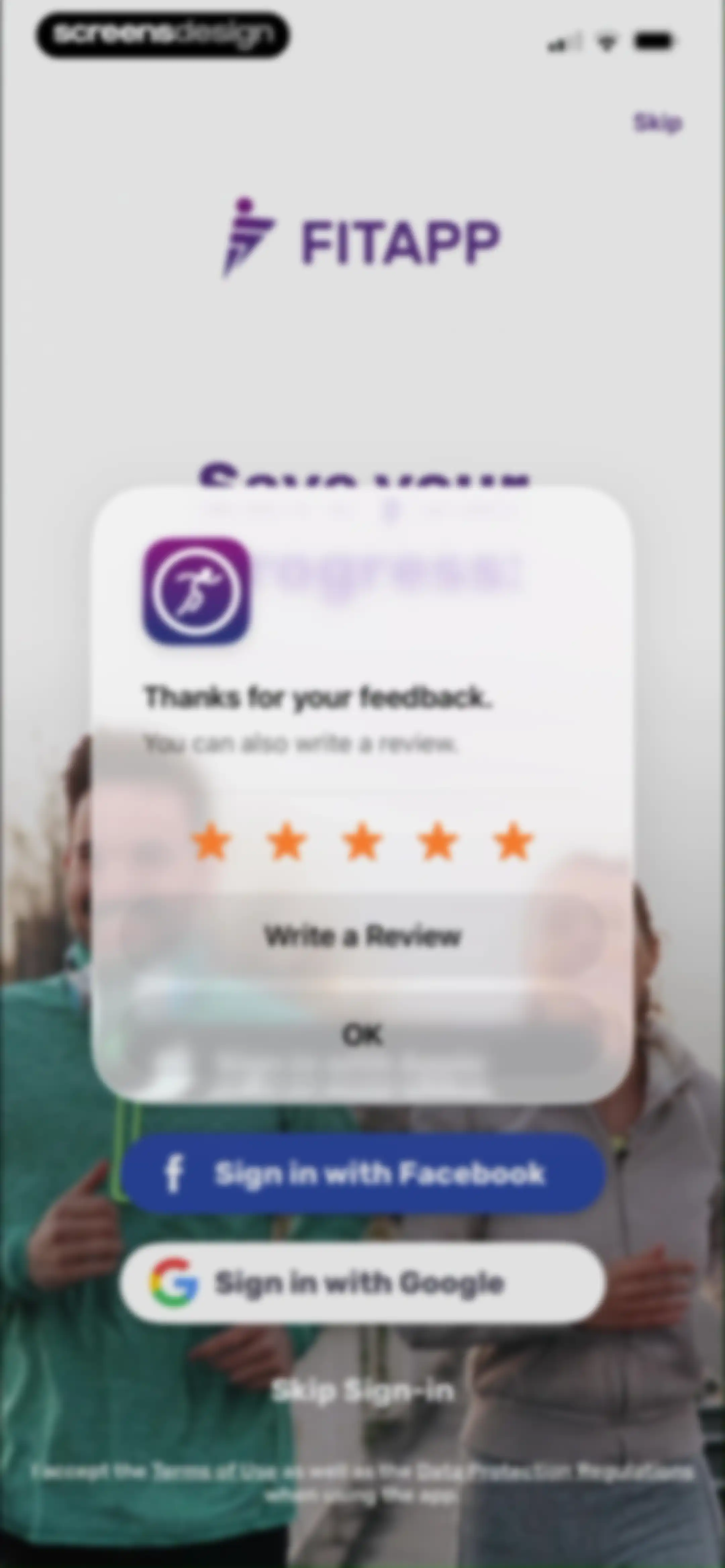 Running Tracker App – FITAPP screen 29