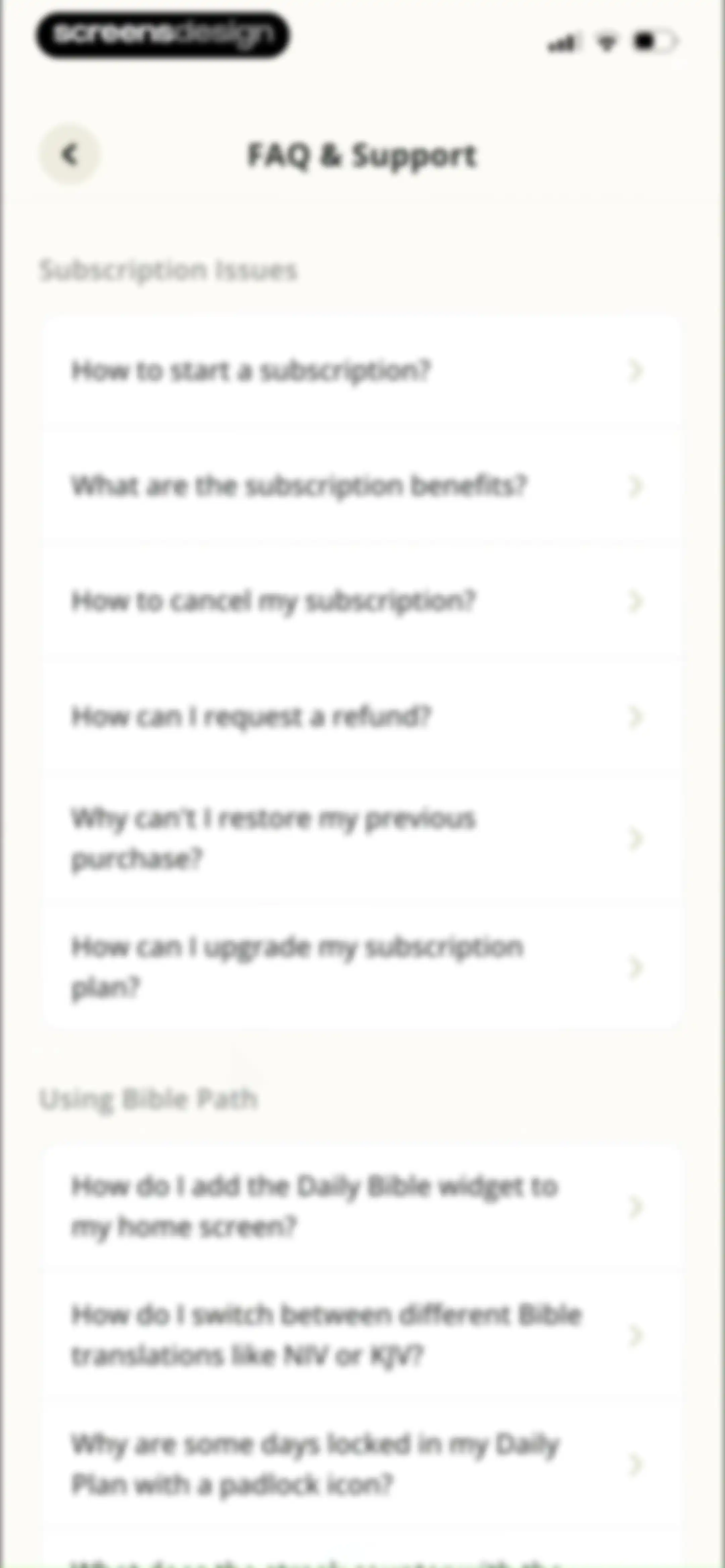 Bible Path: Prayers & Widgets screen 126