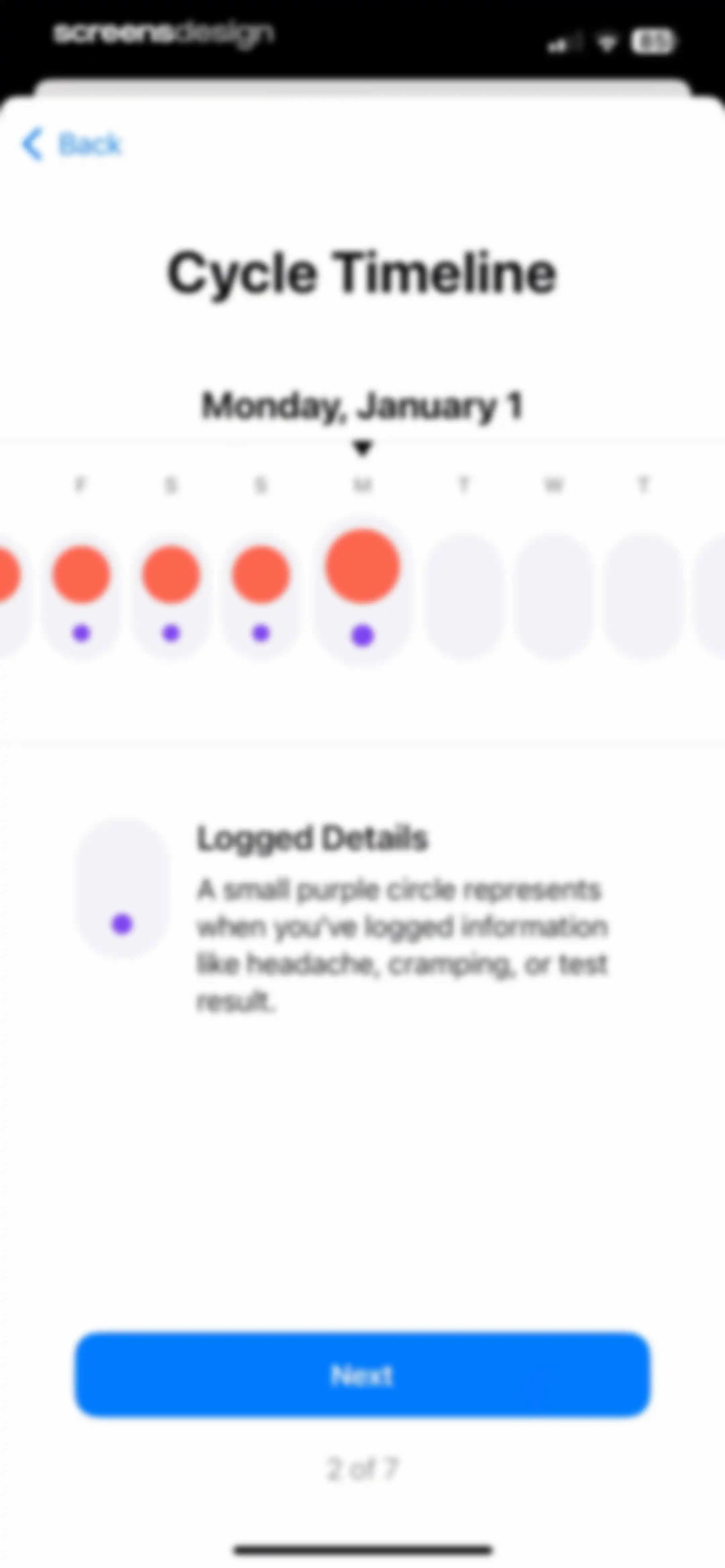 Apple Health screen 84