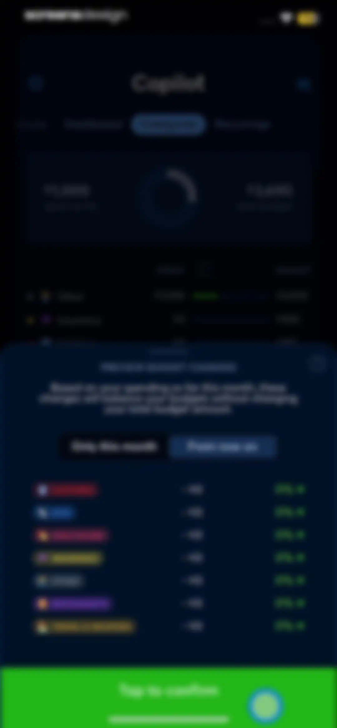 Copilot: Track & Budget Money screen 68