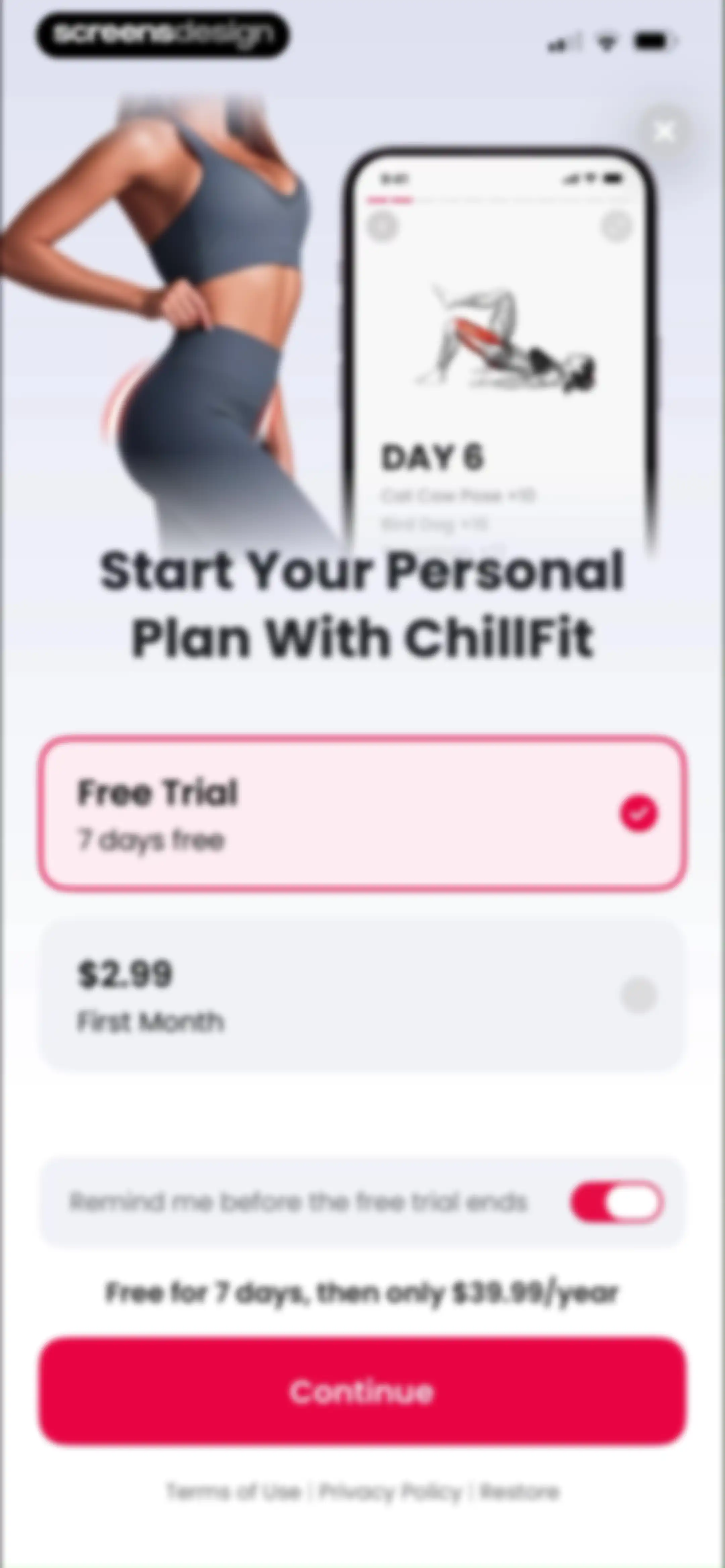 ChillFit: Home Workout Planner screen 50