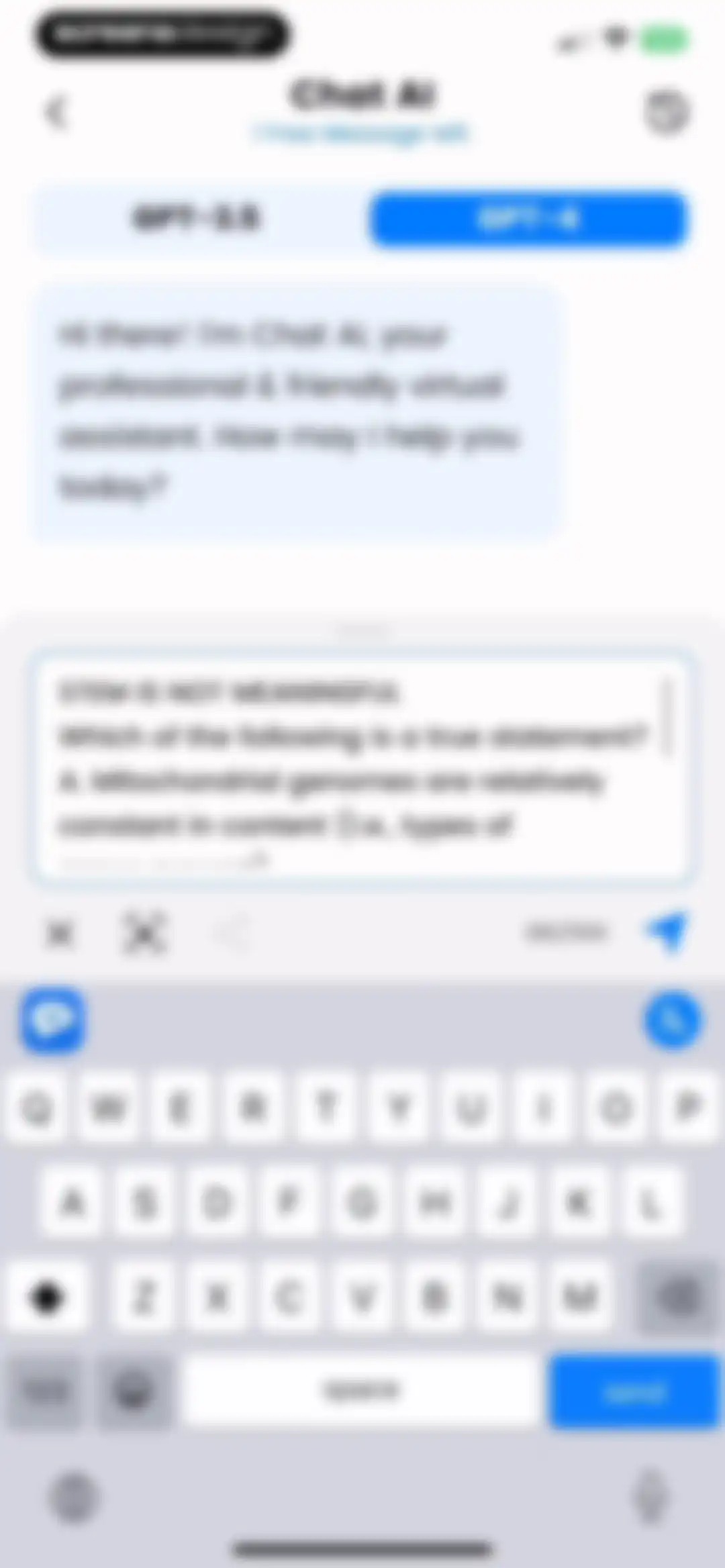 AI Keyboard: Chatbot, Grammar screen 41