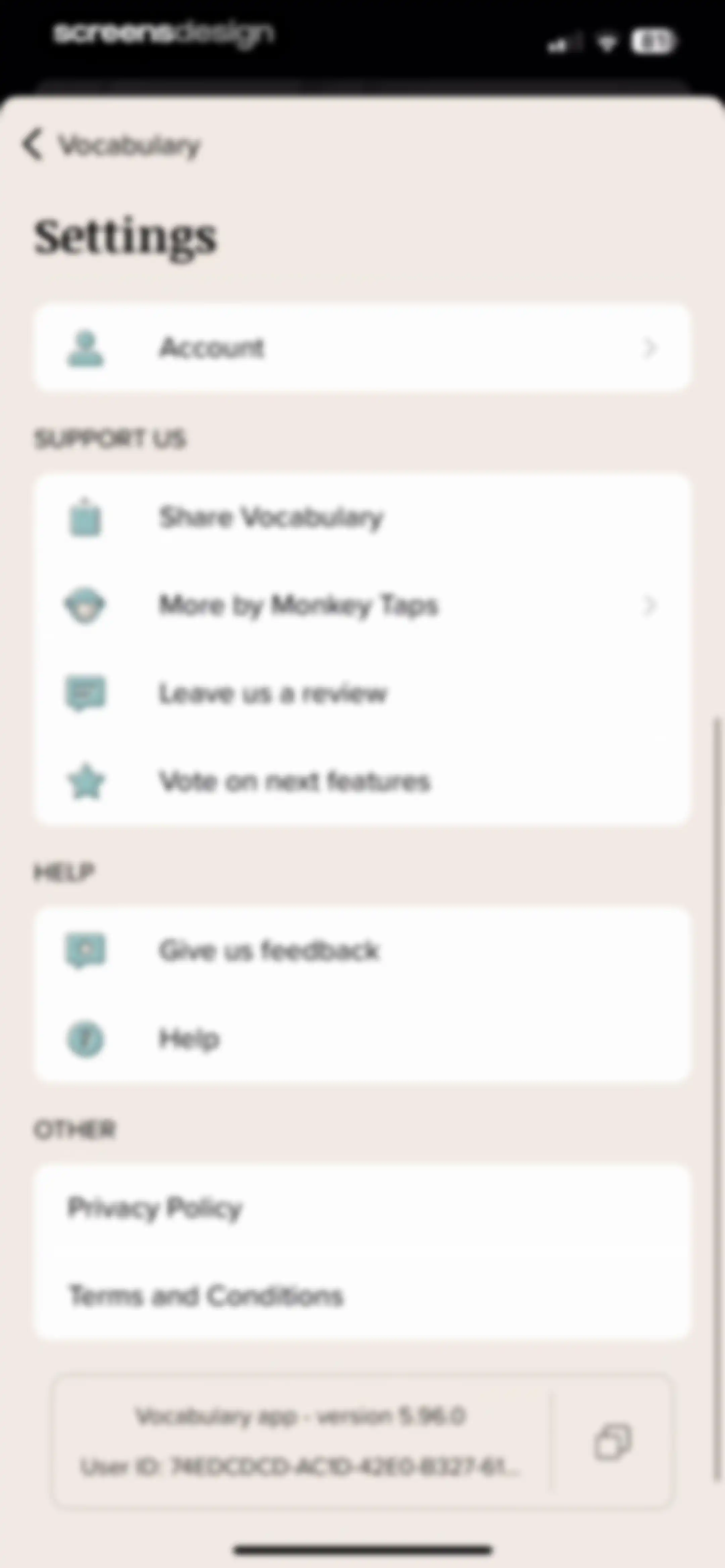 Vocabulary - Learn words daily screen 81