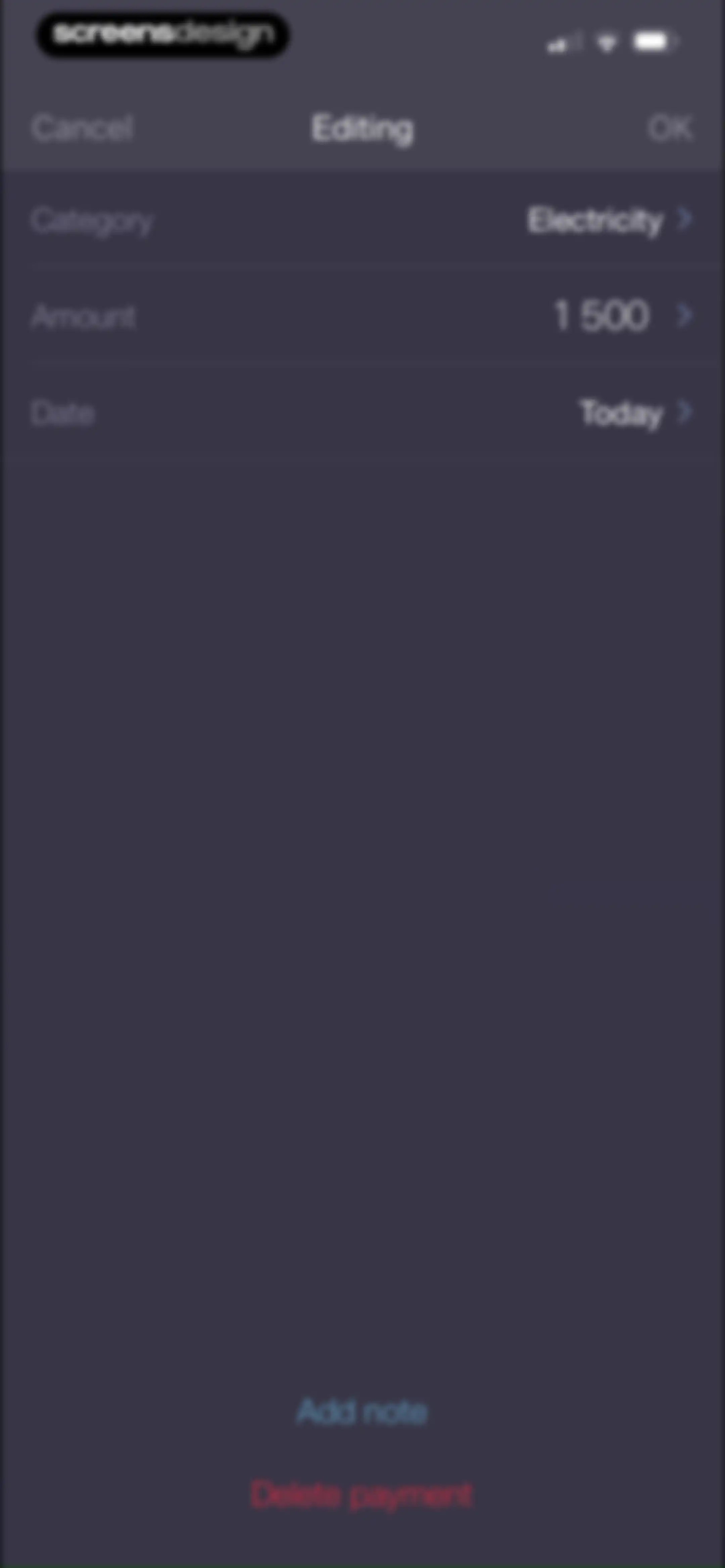 Expenses OK - expenses tracker screen 12