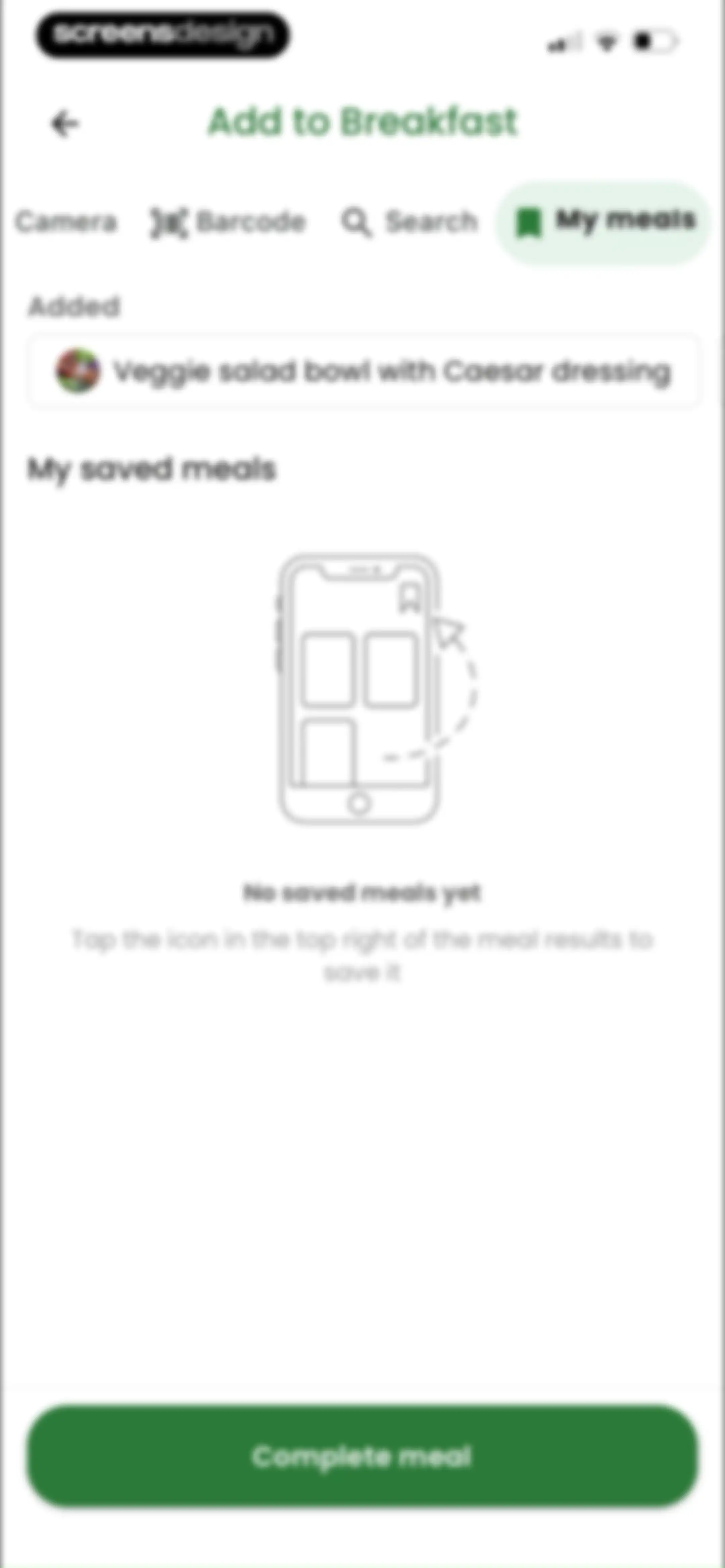 Diabetes food tracker - Gococo screen 83