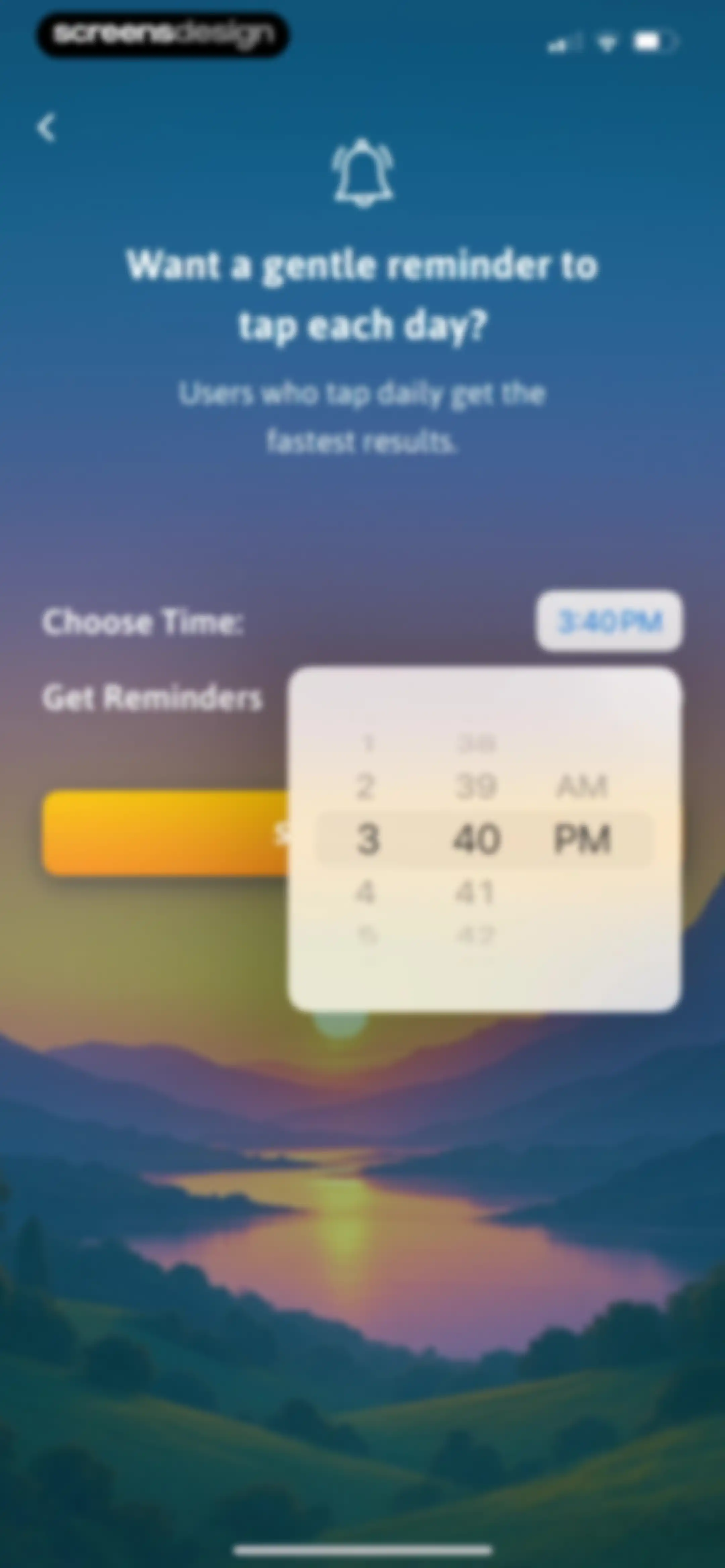 The Tapping Solution screen 103