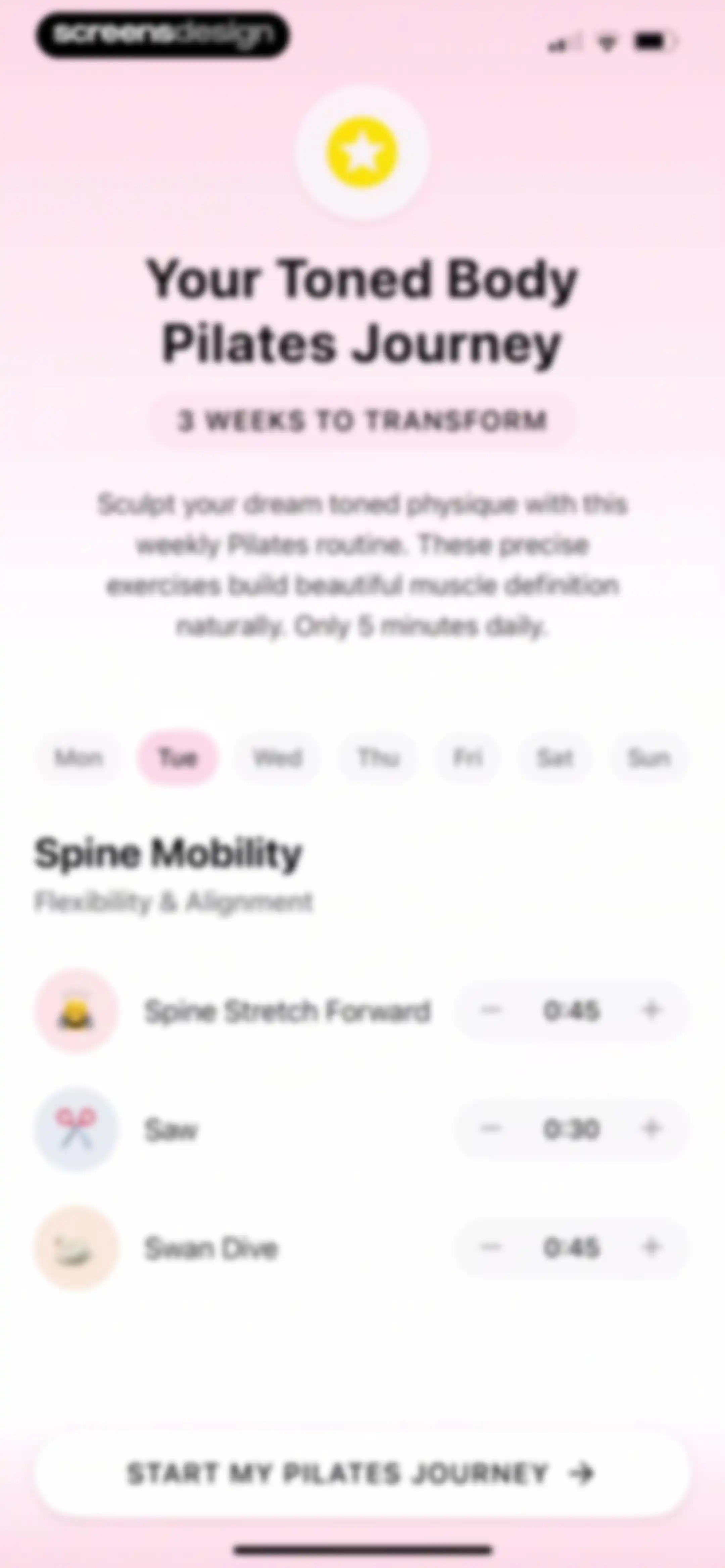 Tone AI: Pilates & Workouts screen 33