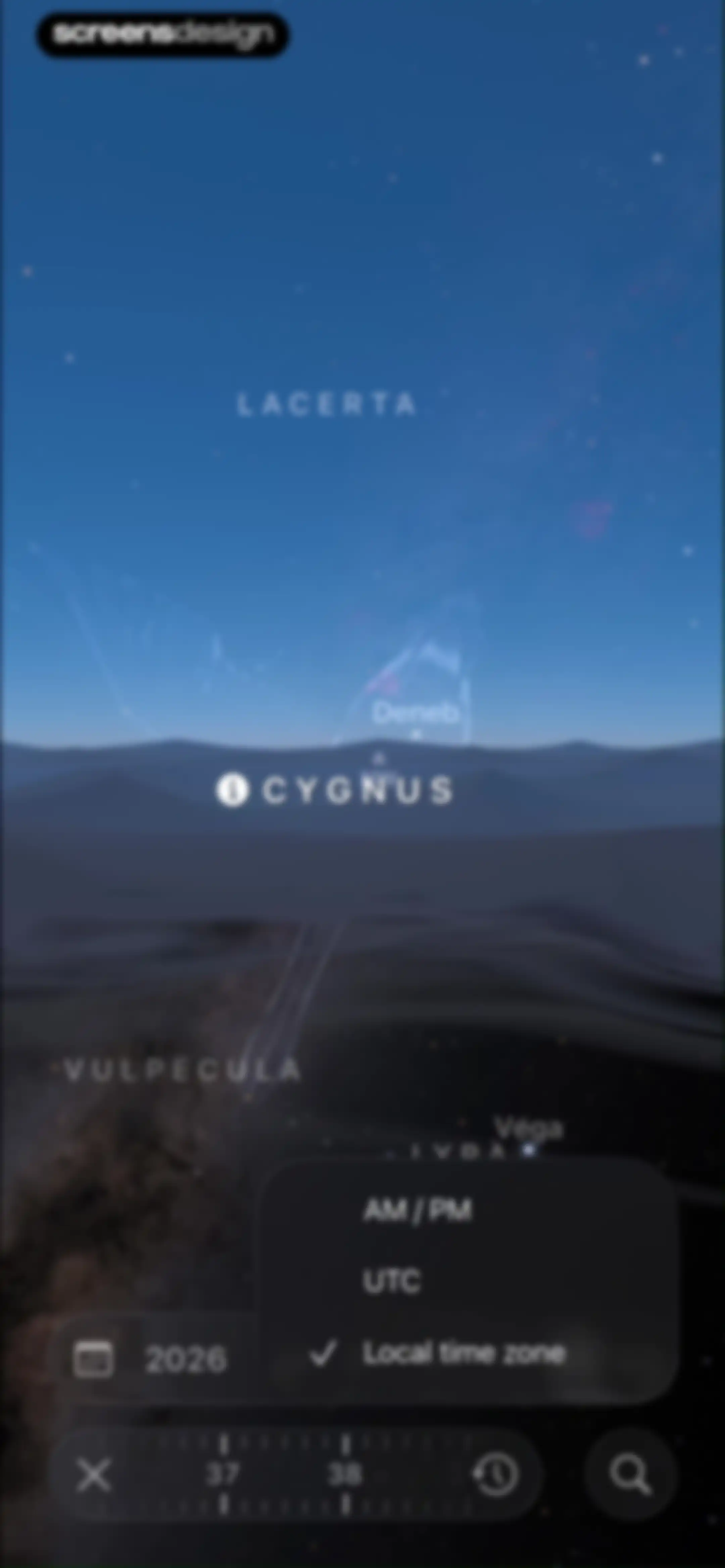 Sky Guide screen 46