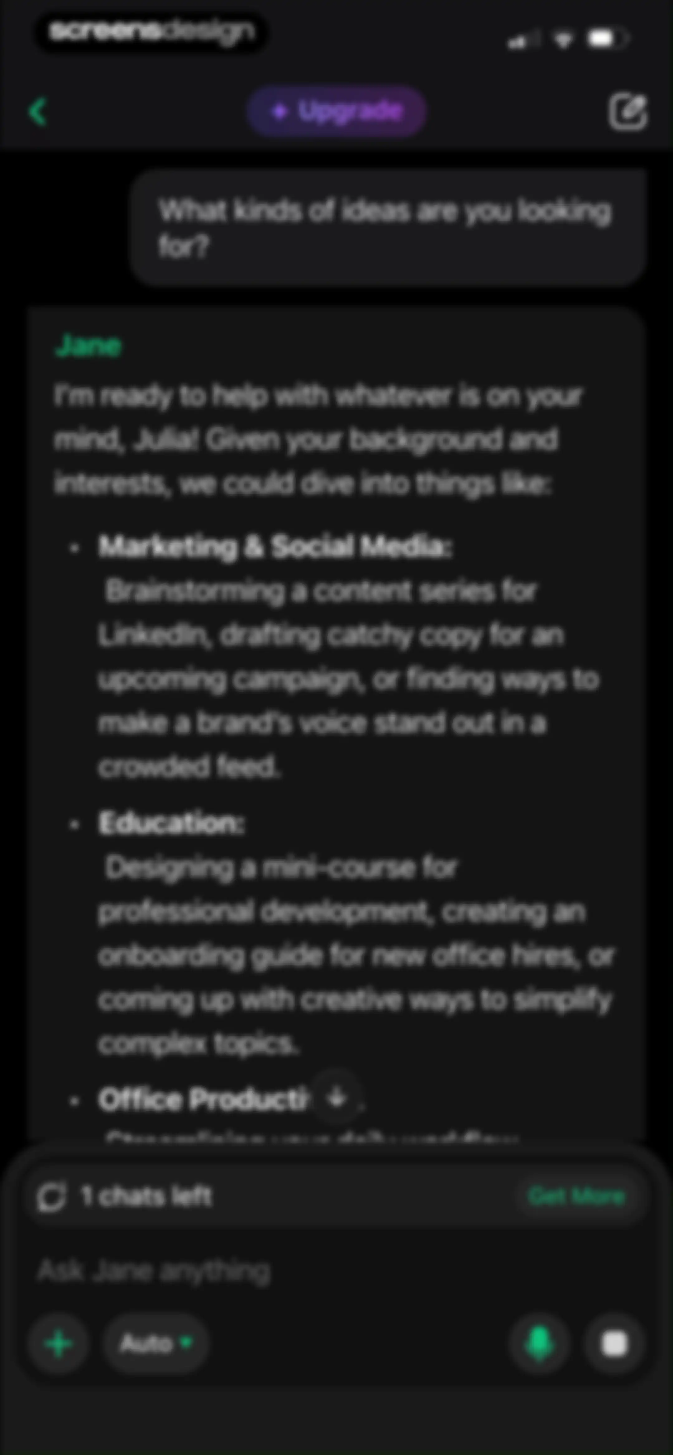 Chat AI 5: AI Agent & Video screen 24
