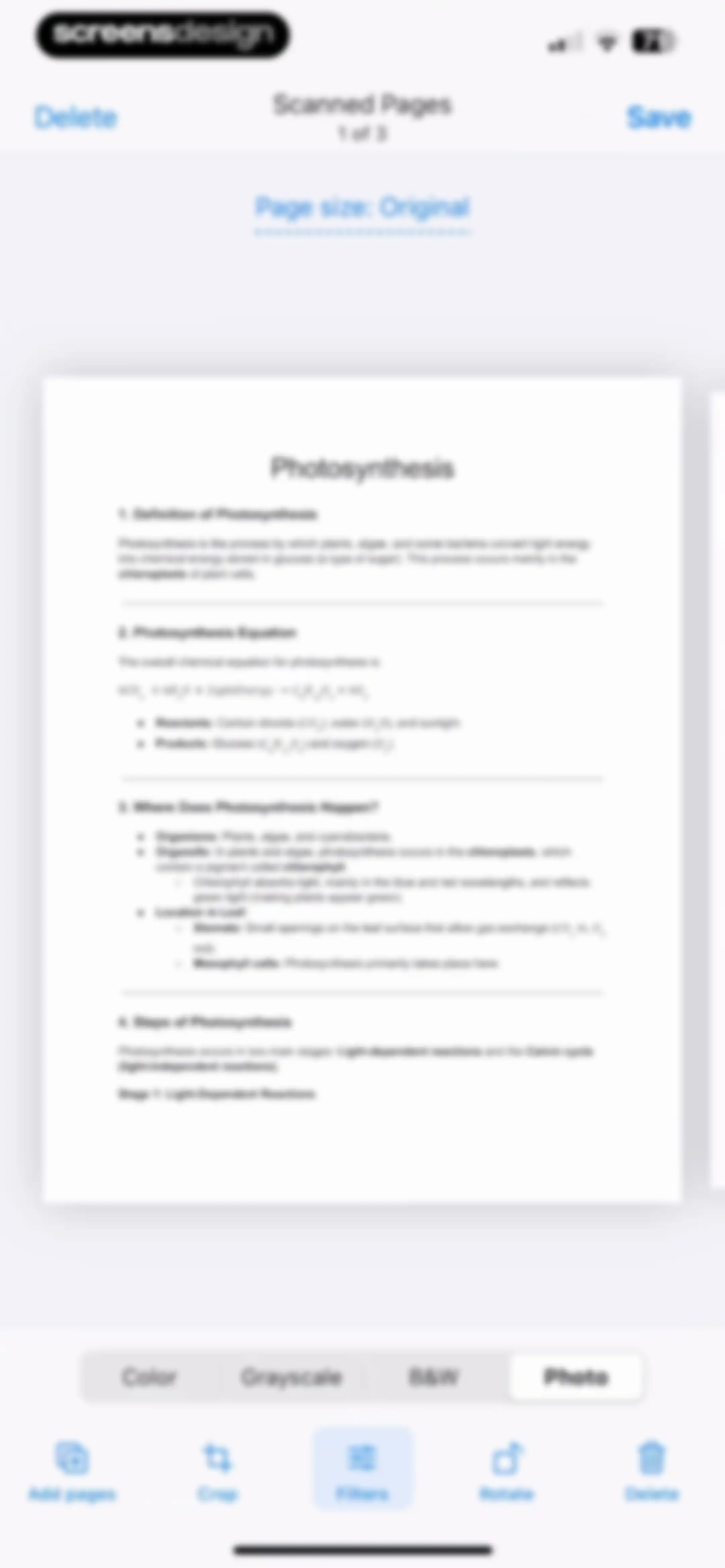 Scanner App. JPG, Photo to PDF screen 49