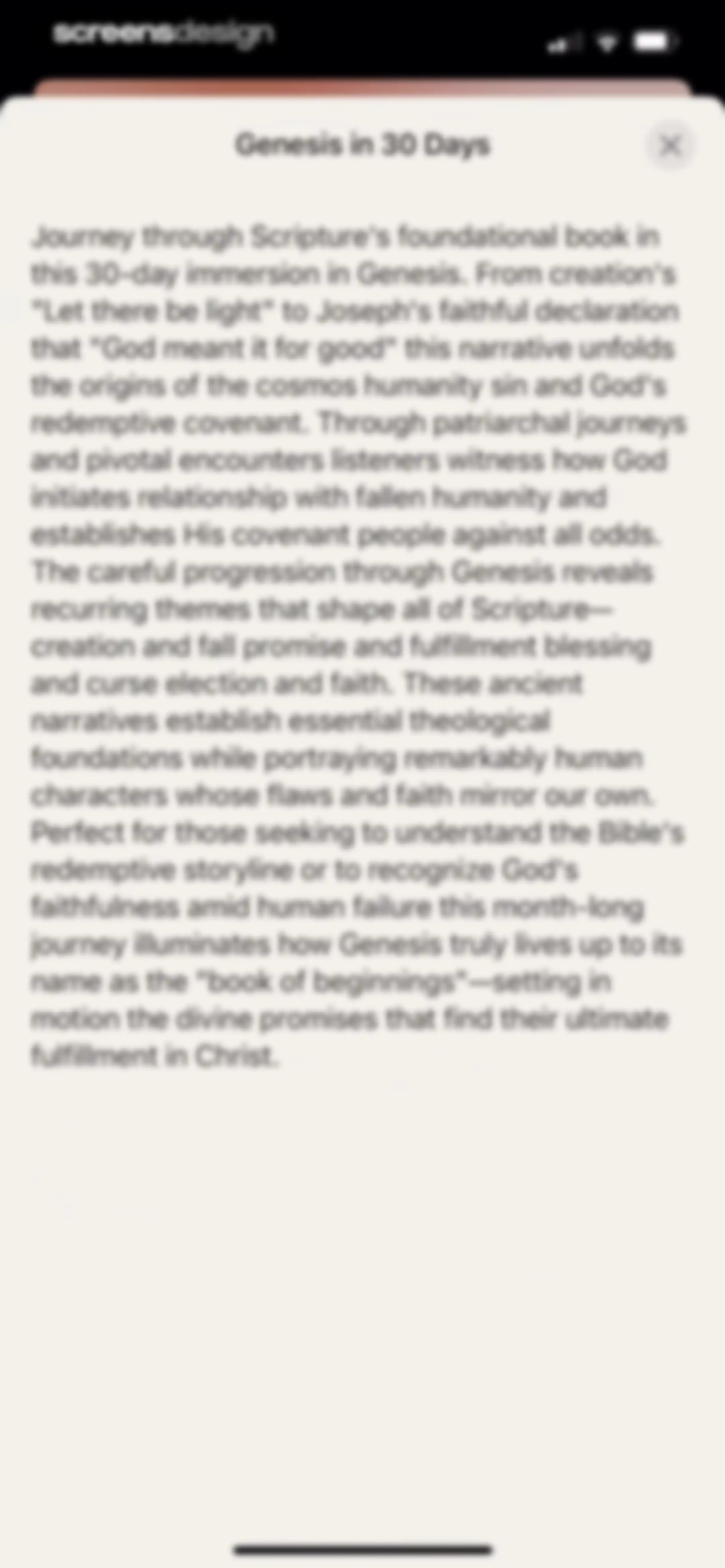Dwell: Audio Bible screen 18