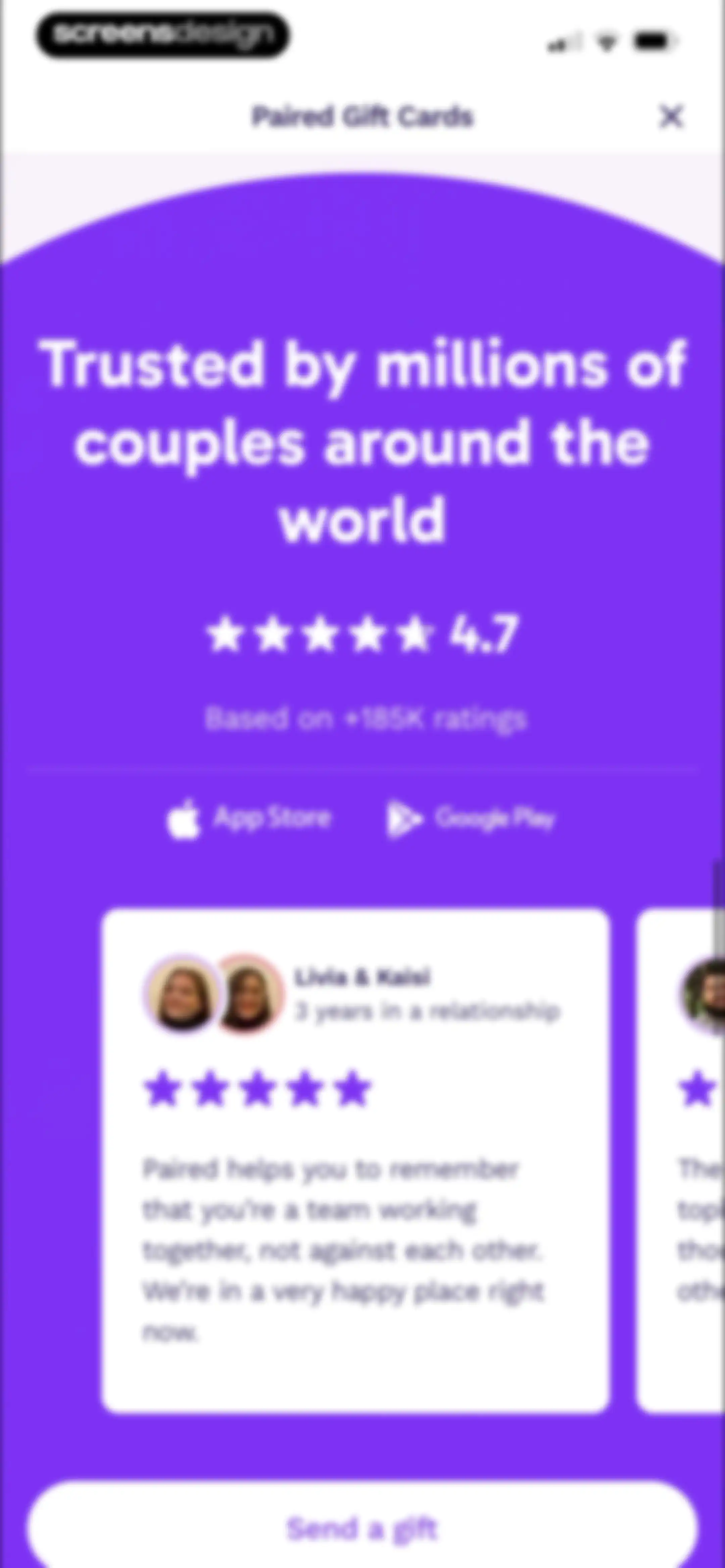 Paired: Couples & Relationship screen 169