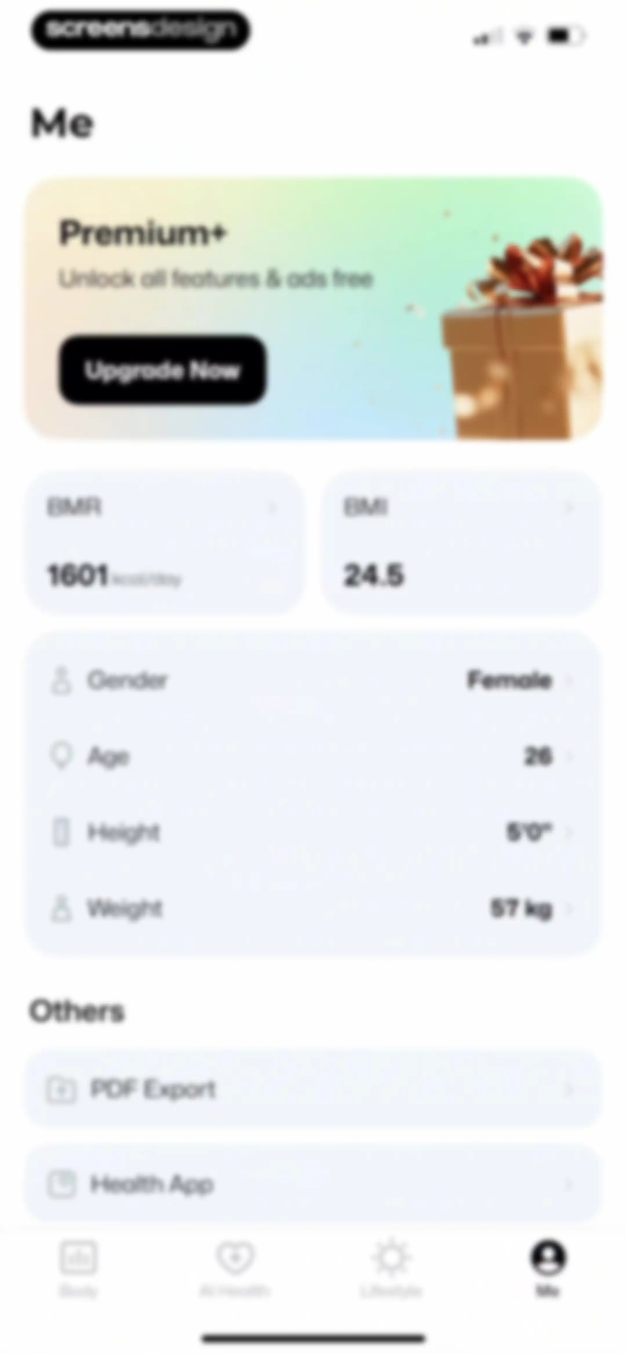 Wellance – AI Health & Balance screen 134